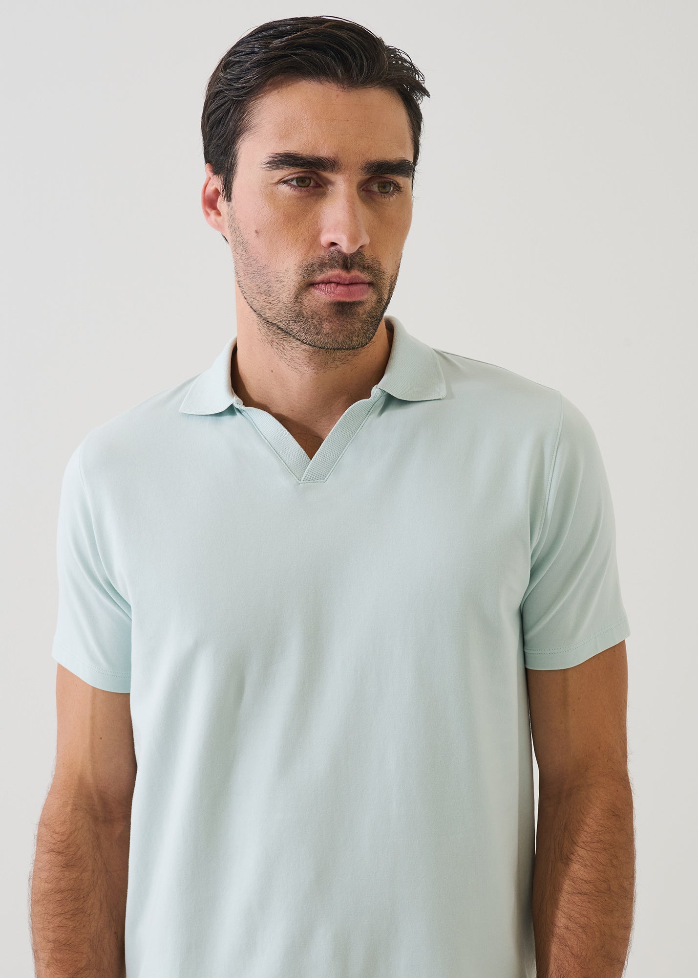 Pima Cotton Stretch Open Polo - PATRICK ASSARAF