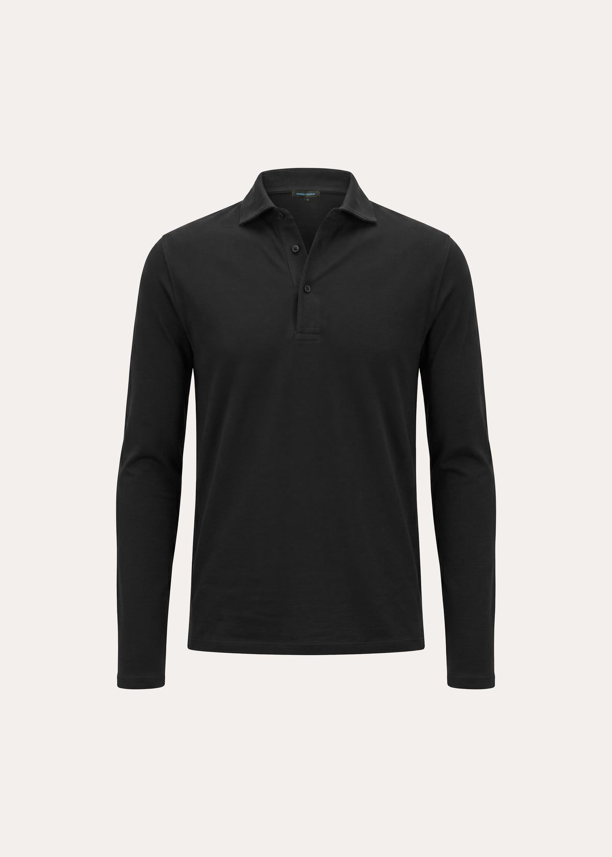 Pima Cotton Stretch Long Sleeve Polo - PATRICK ASSARAF
