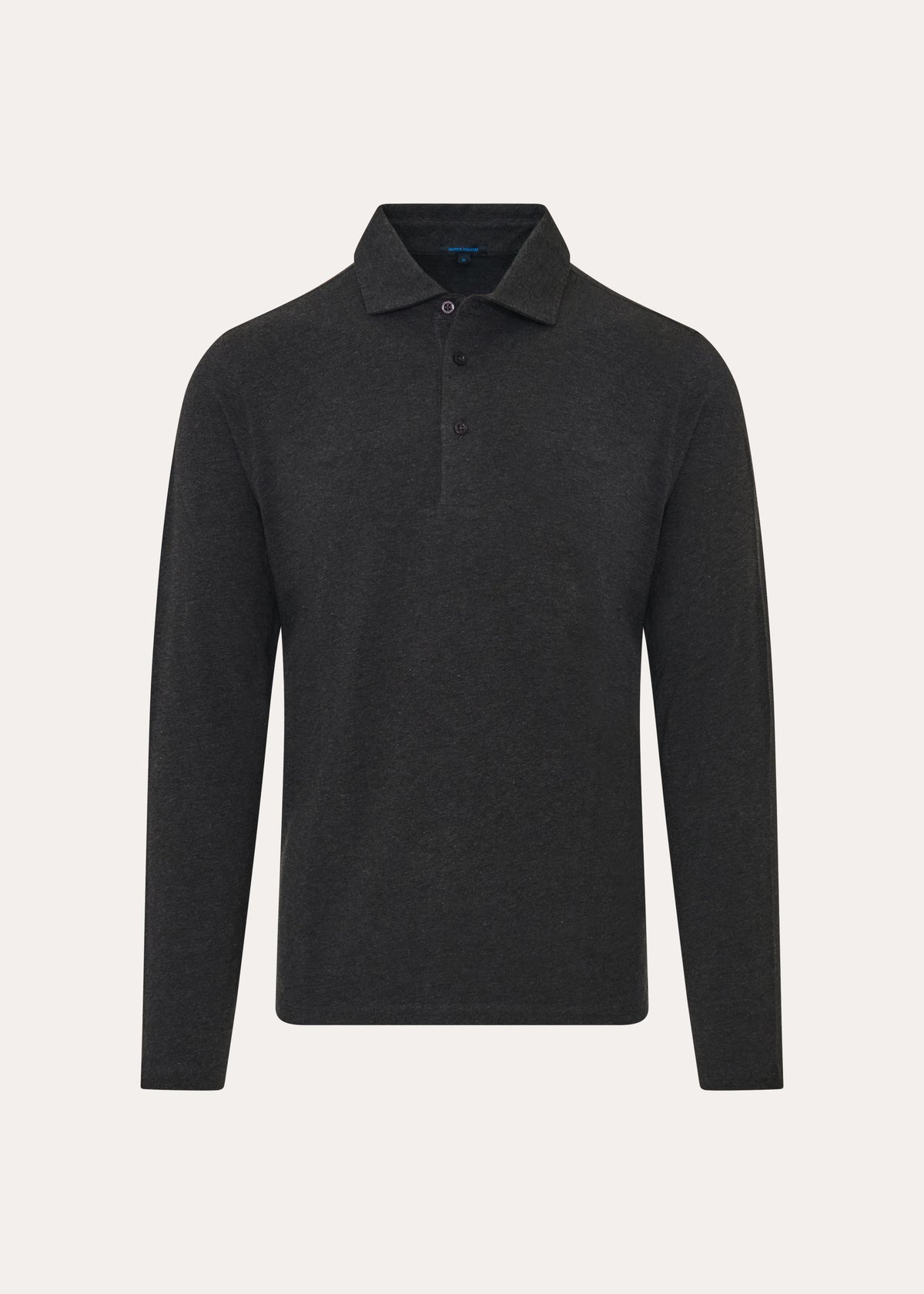 Pima Cotton Stretch Long Sleeve Polo - PATRICK ASSARAF