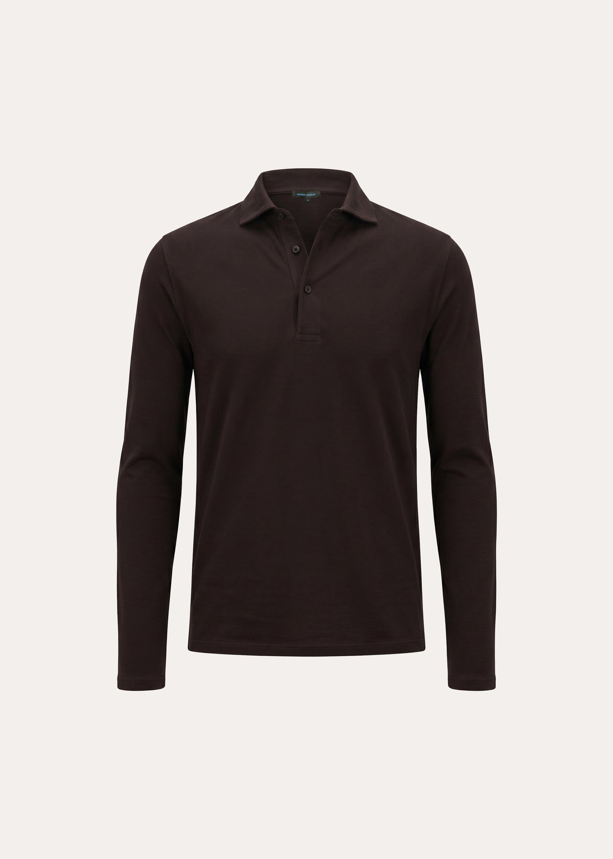 Pima Cotton Stretch Long Sleeve Polo - PATRICK ASSARAF