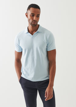 Pima Cotton Stretch Tipped Open Polo