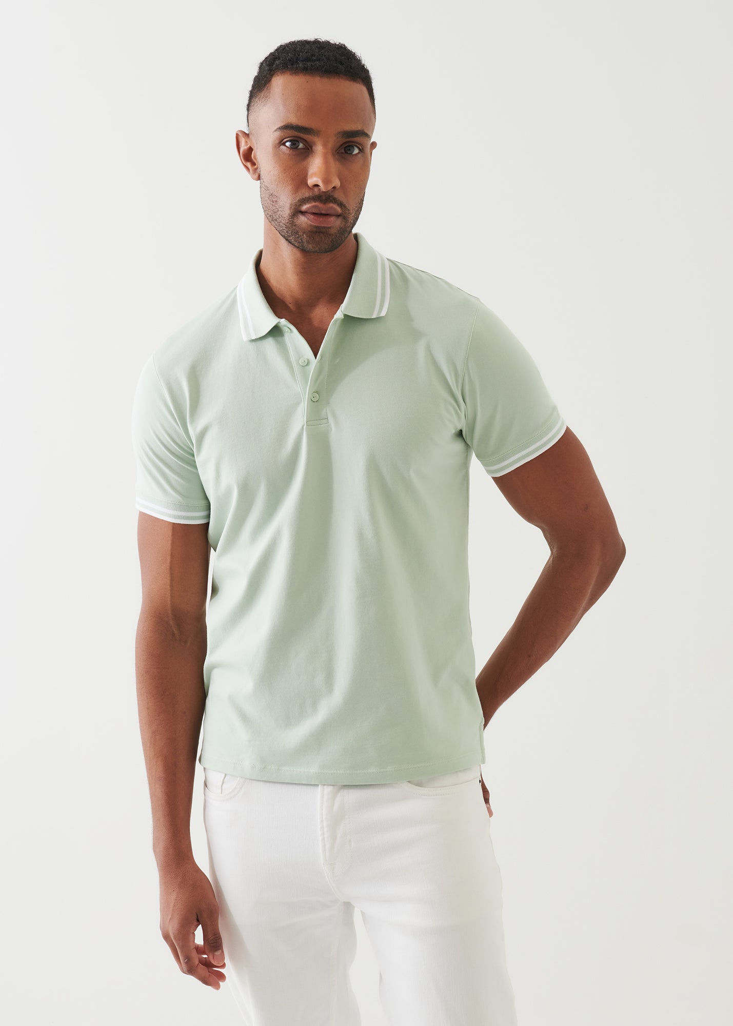 Pima Cotton Stretch Tipped Polo