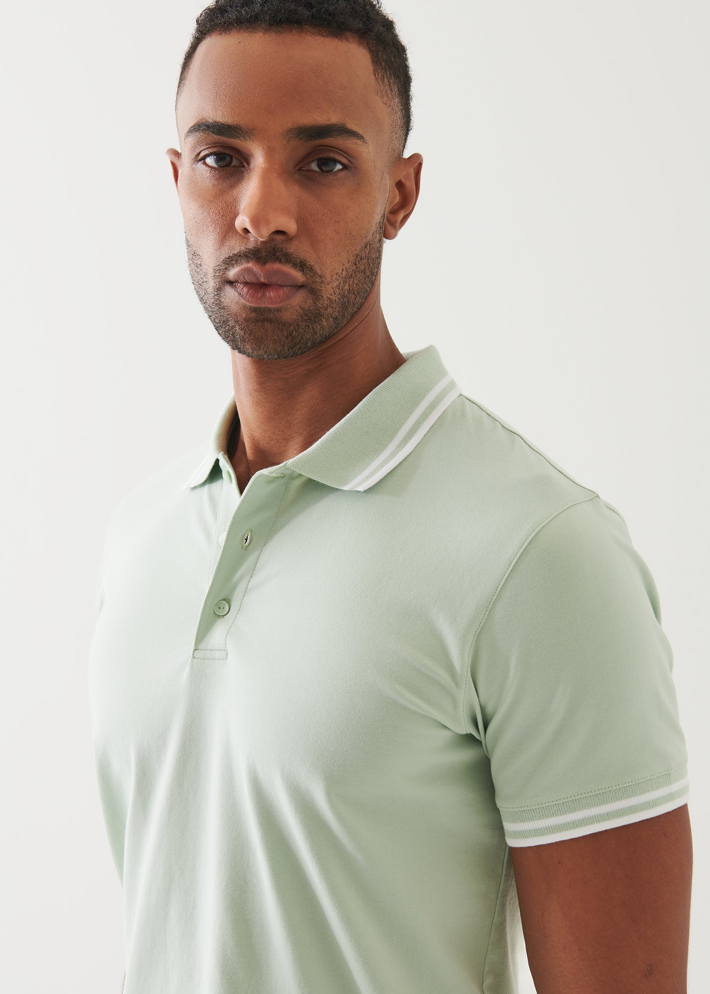 Pima Cotton Stretch Tipped Polo