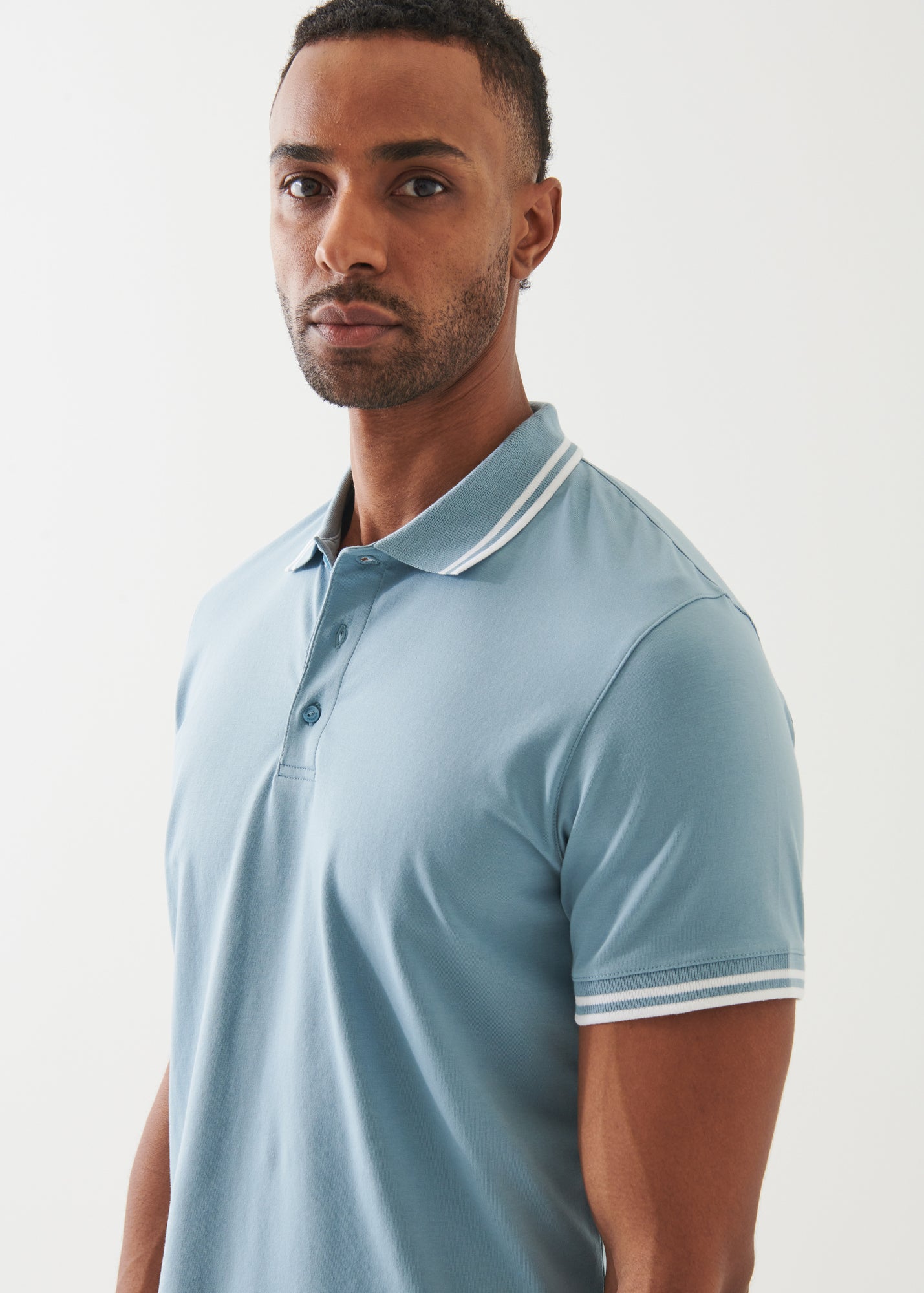 Pima Cotton Stretch Tipped Polo