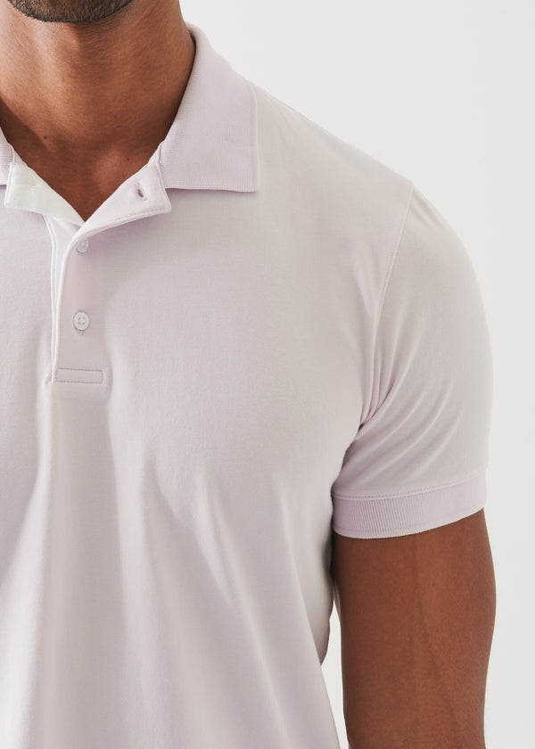 Pima Cotton Stretch Contrast Placket Polo