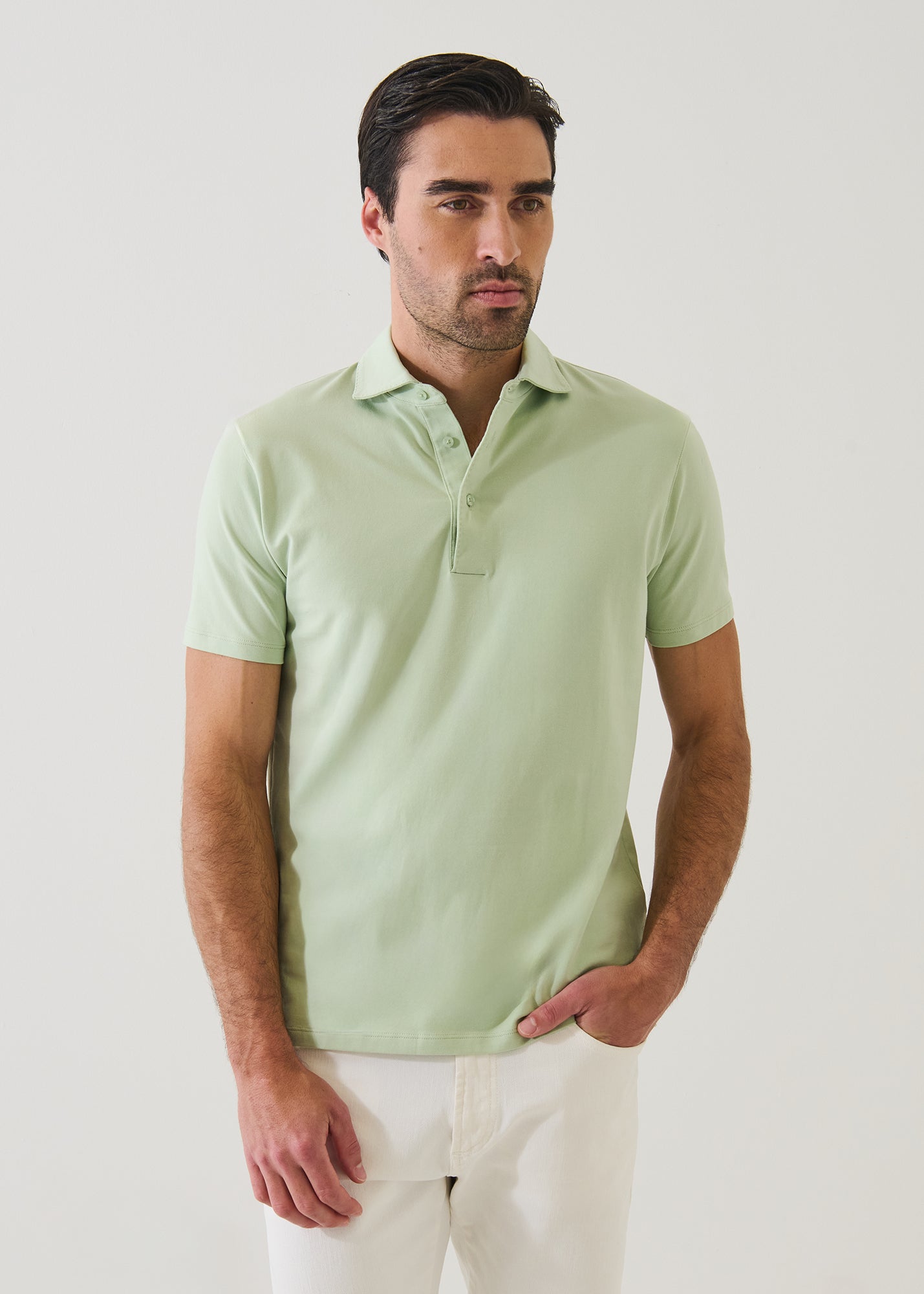 Pima Cotton Stretch Iconic Polo - PATRICK ASSARAF