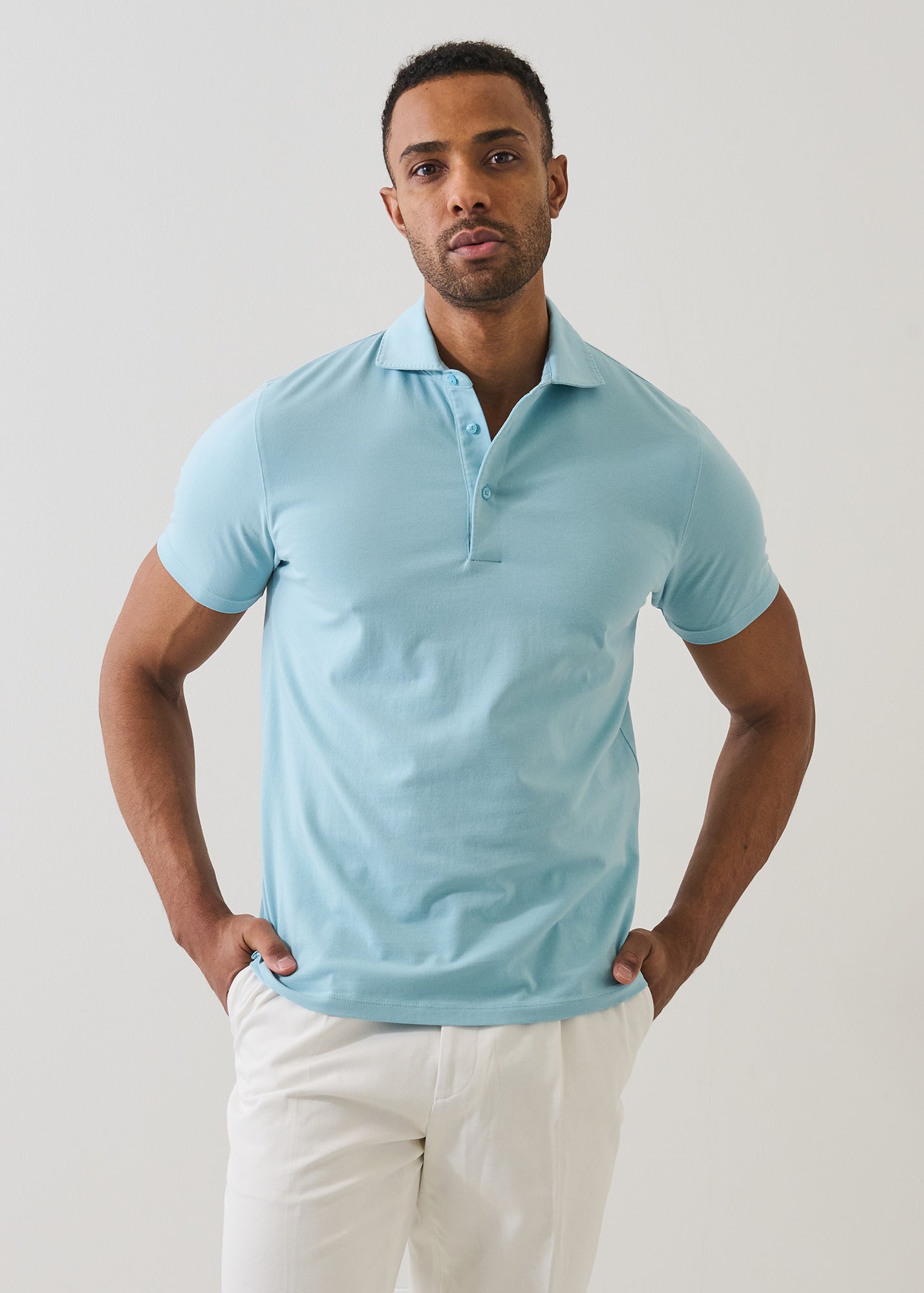 Pima Cotton Stretch Iconic Polo - PATRICK ASSARAF