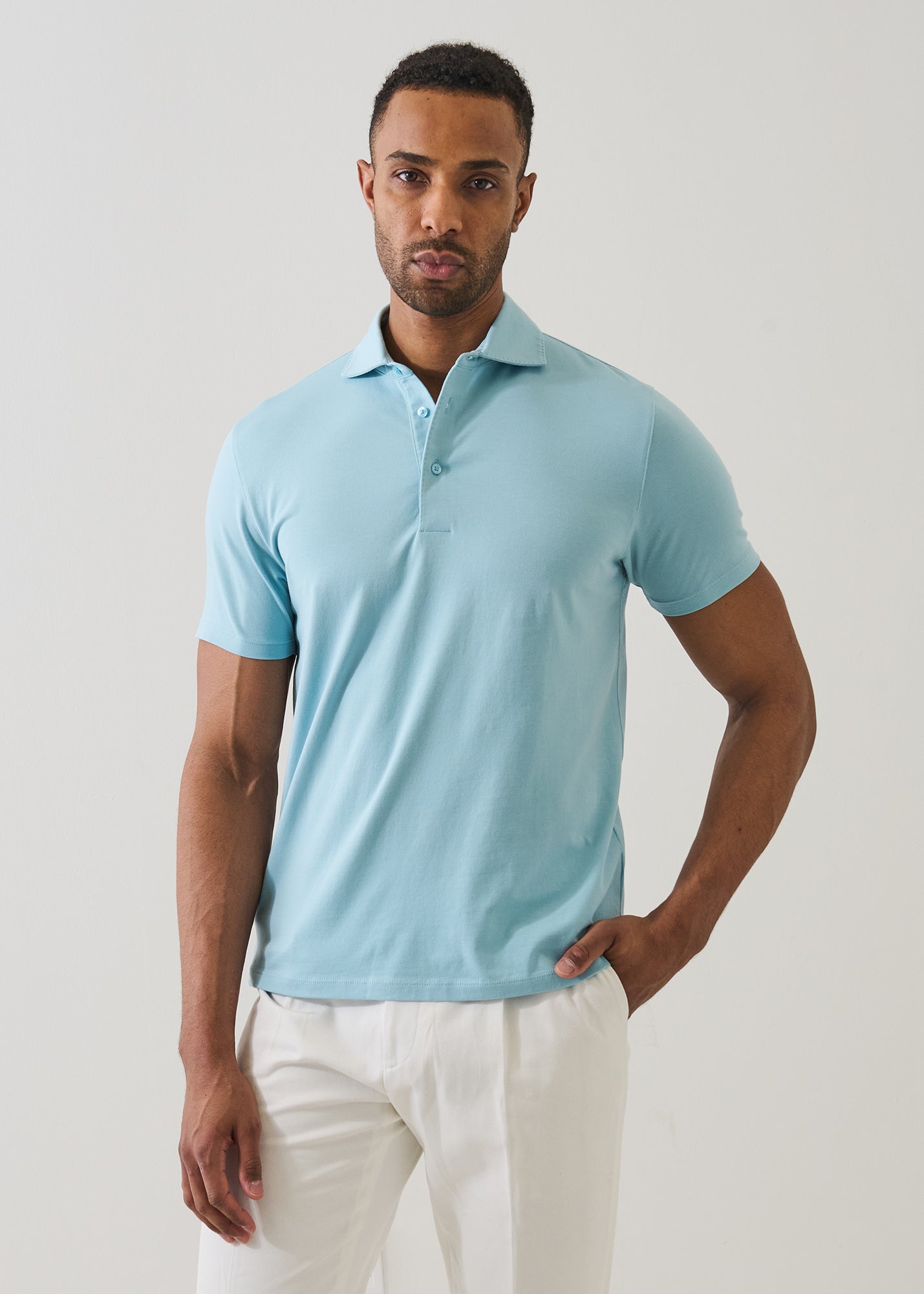 Pima Cotton Stretch Iconic Polo - PATRICK ASSARAF