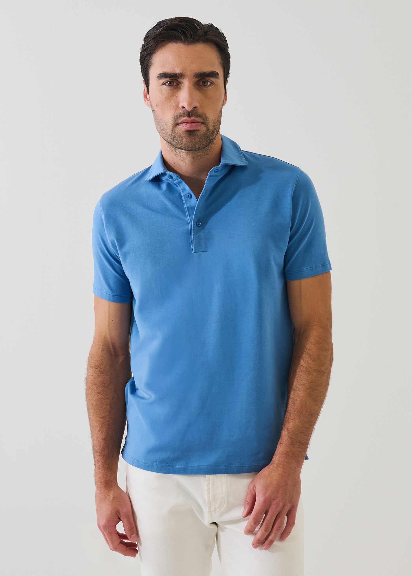 Pima Cotton Stretch Iconic Polo - PATRICK ASSARAF