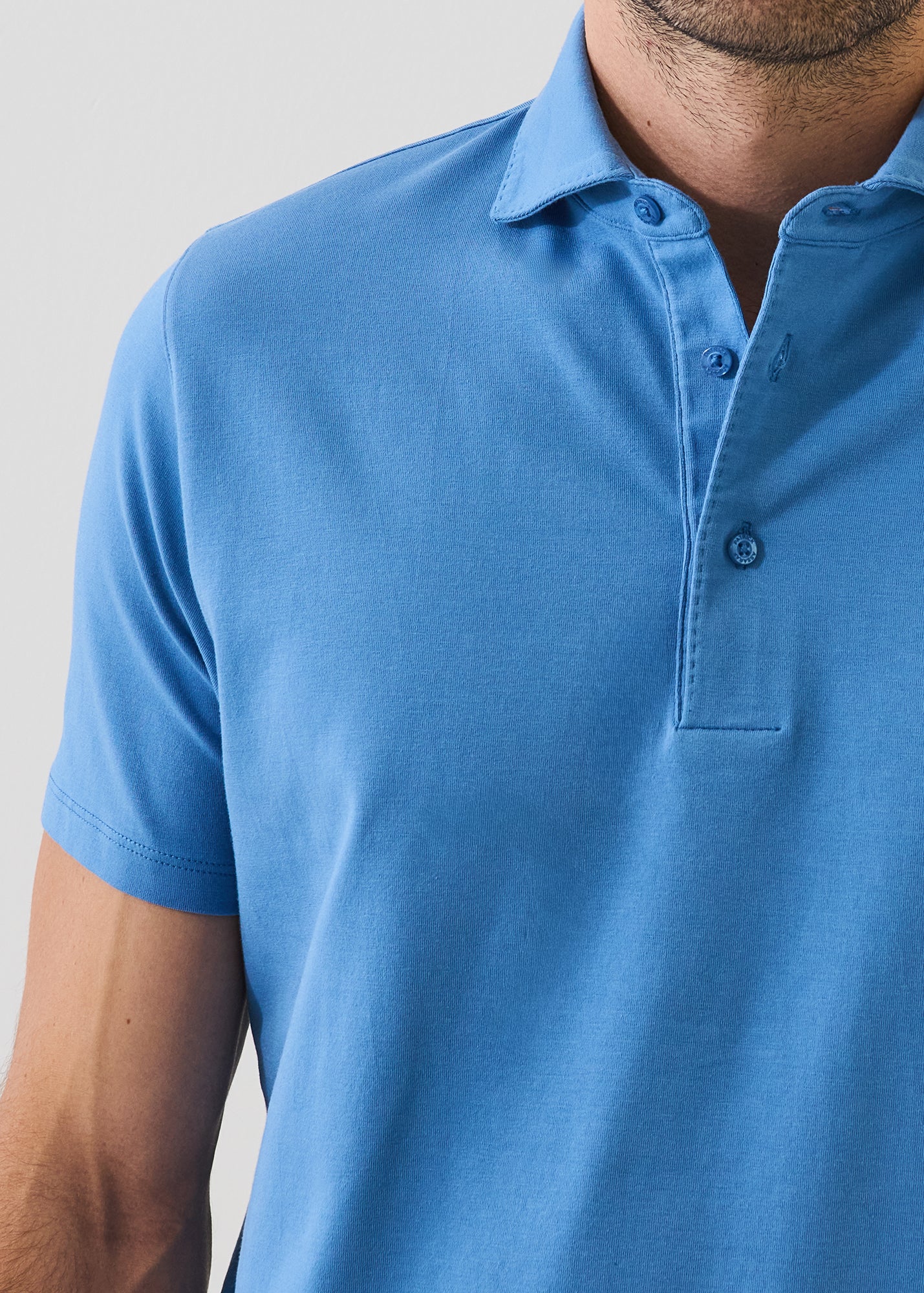 Pima Cotton Stretch Iconic Polo - PATRICK ASSARAF