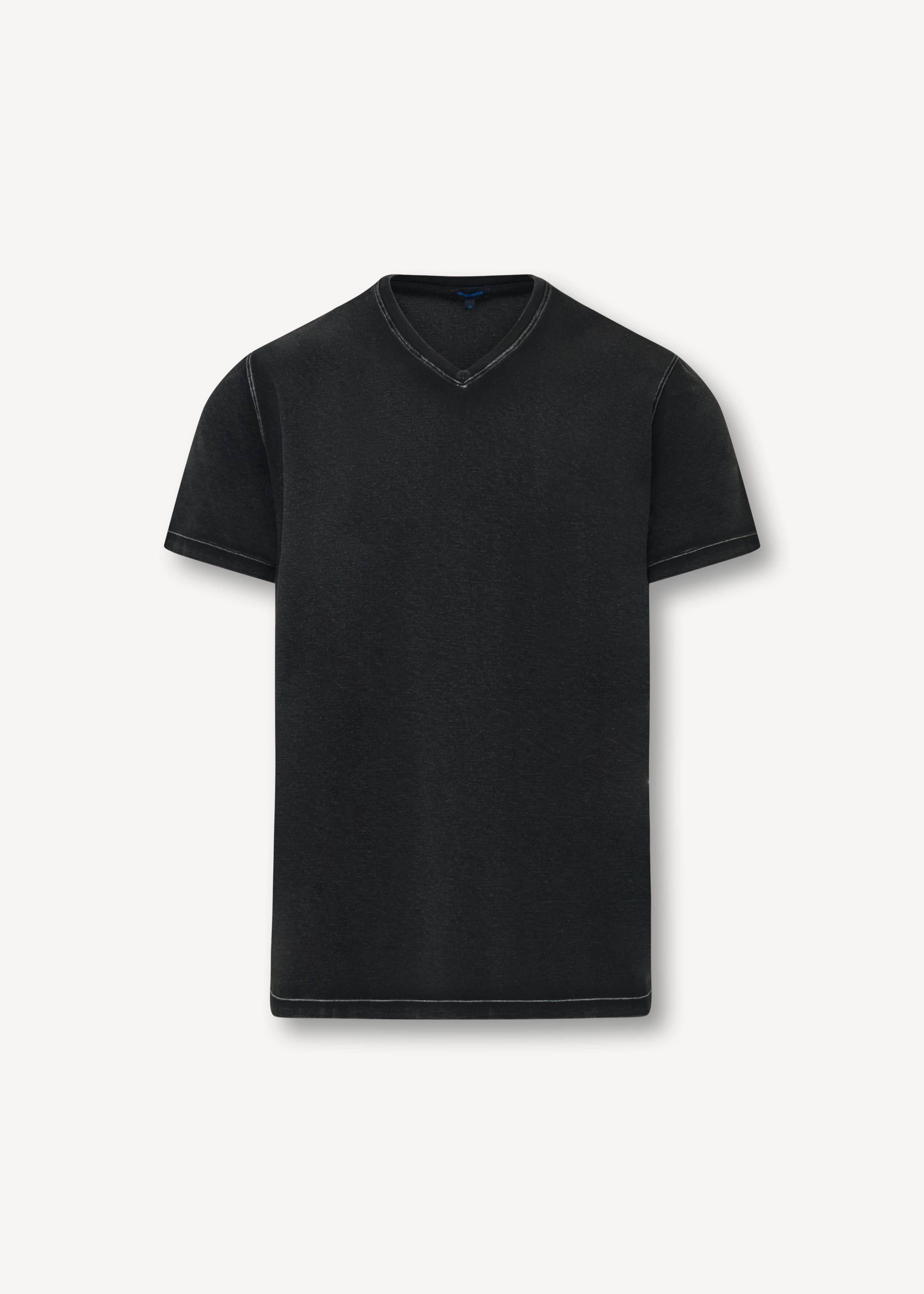 Pima Cotton Stretch Vintage Wash V-Neck T-Shirt - PATRICK ASSARAF