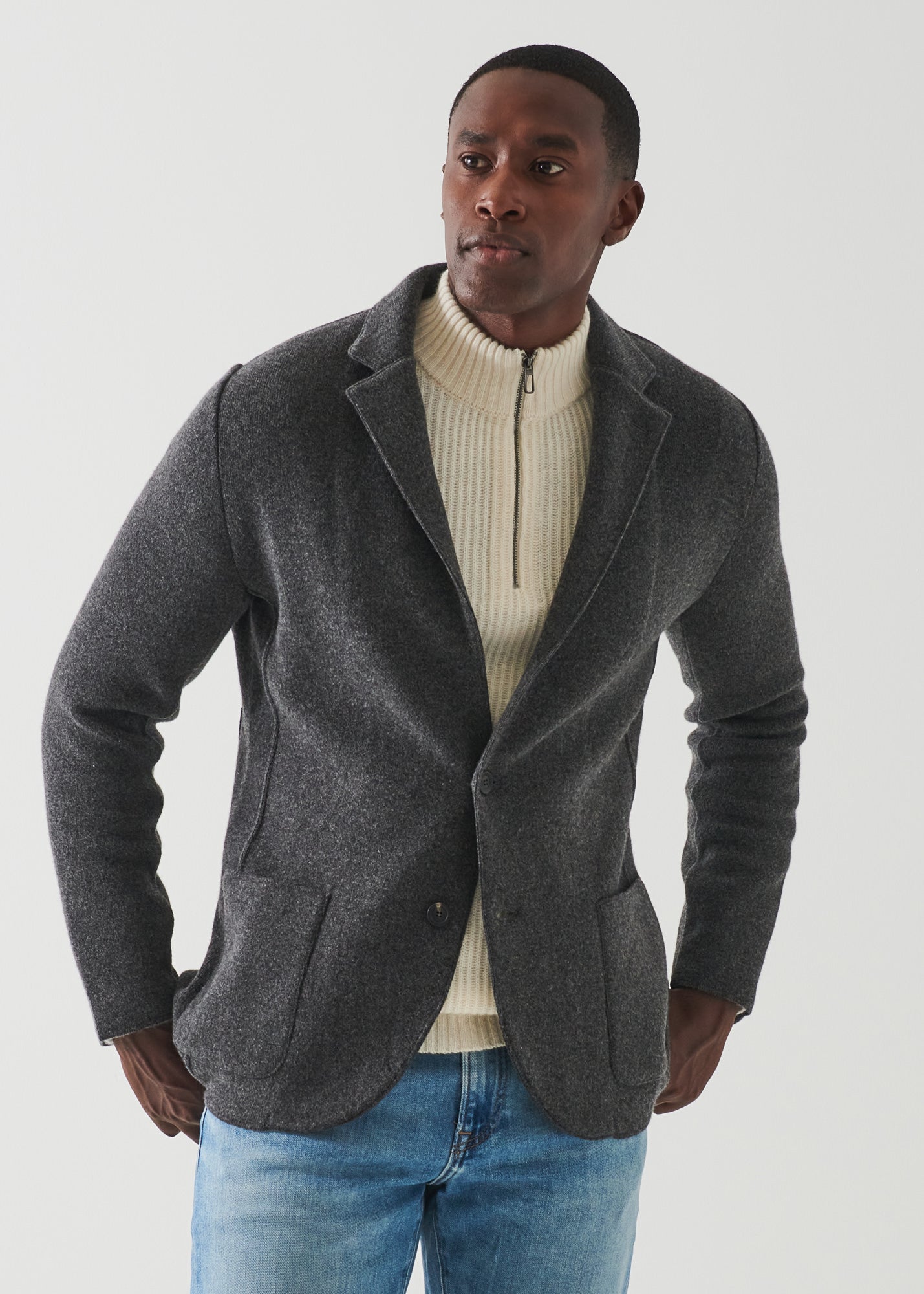 Italian Cashmere Two-Button Blazer - PATRICK ASSARAF