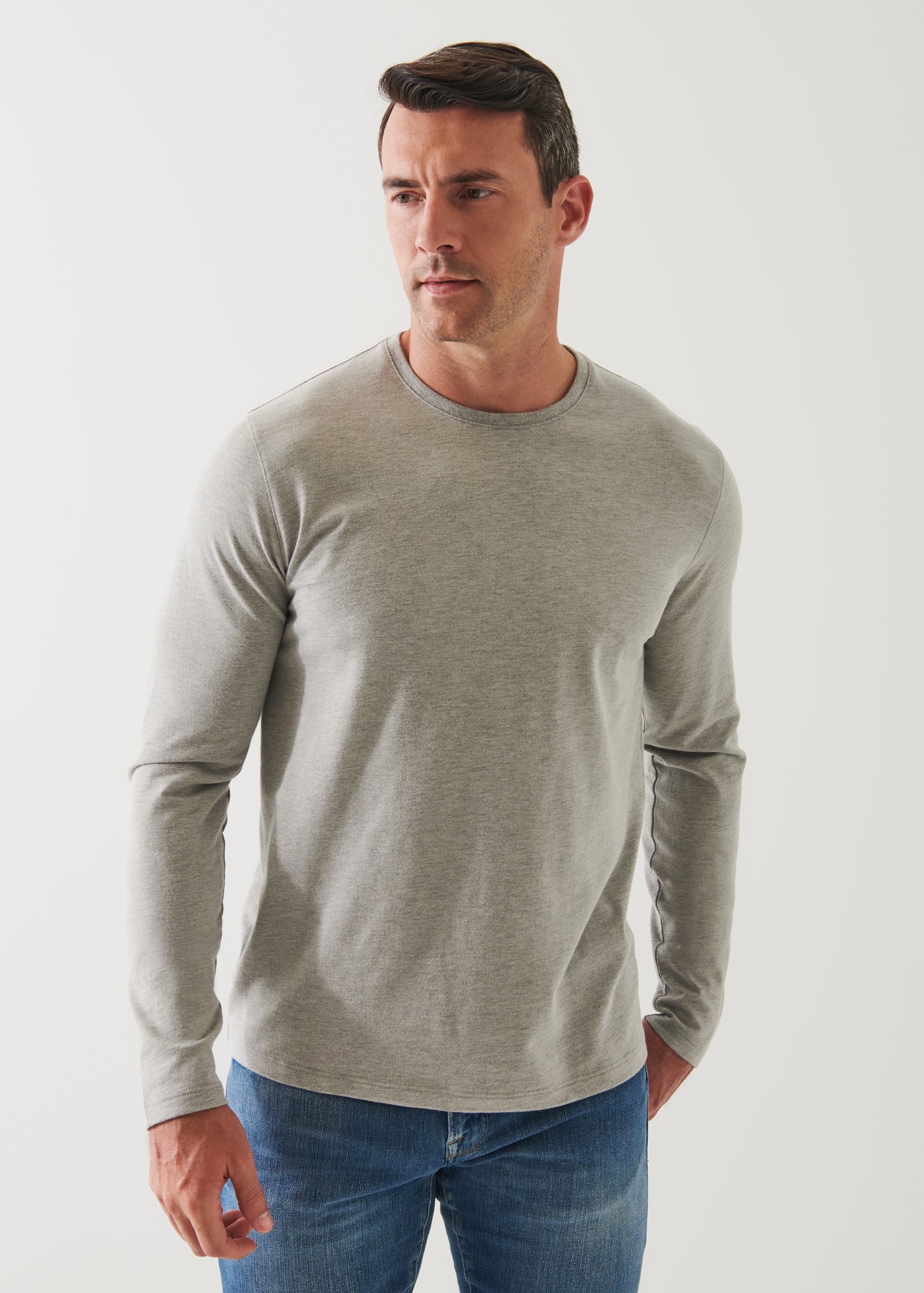 PIMA COTTON STRETCH OVERDYE T-SHIRT | PATRICK ASSARAF.
