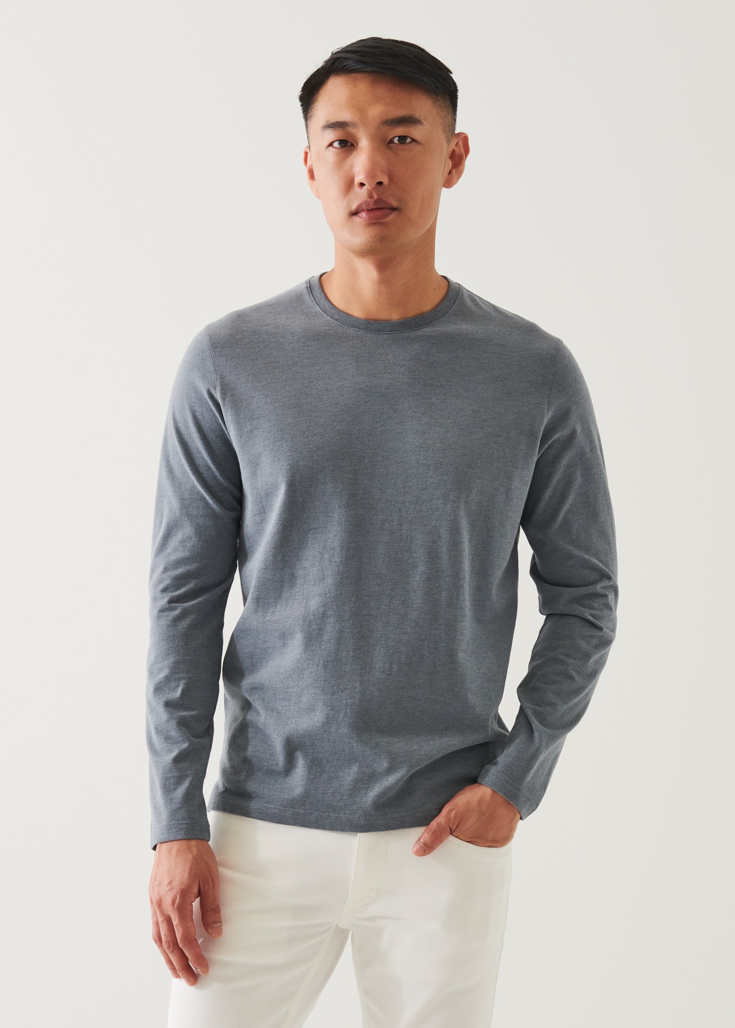 PIMA COTTON STRETCH OVERDYE T-SHIRT | PATRICK ASSARAF.