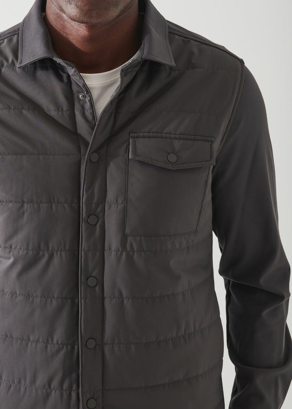 ACTIVE QUILTED SHIRT JACKET | PATRICK ASSARAF.