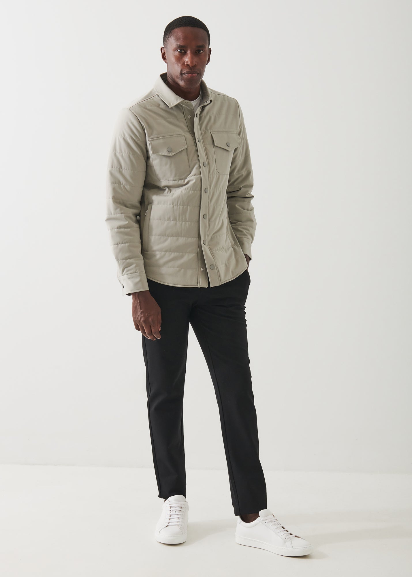 QUILTED SHIRT JACKET | PATRICK ASSARAF.
