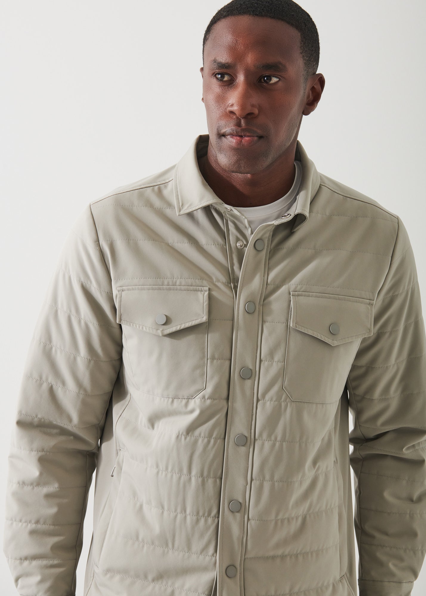 QUILTED SHIRT JACKET | PATRICK ASSARAF.