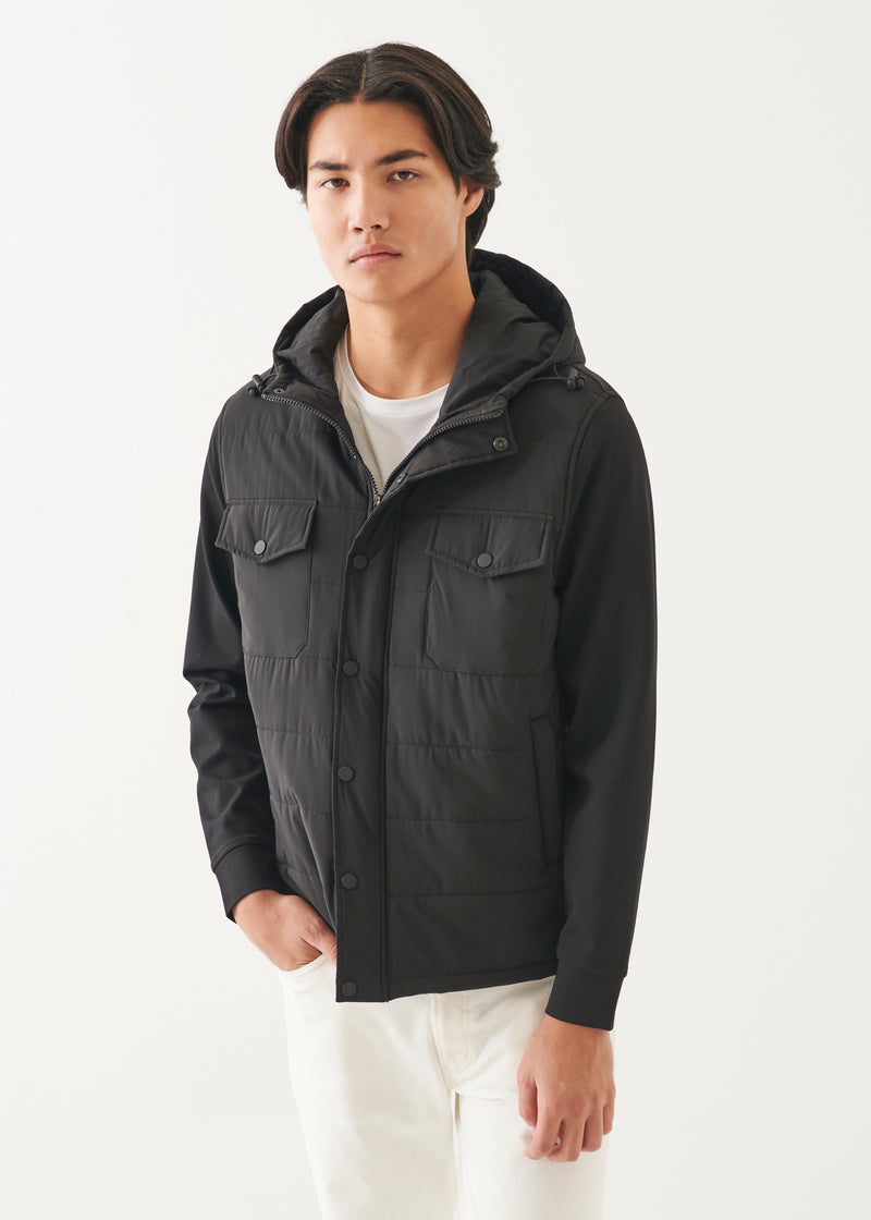 Active Quilted Mix Media Jacket