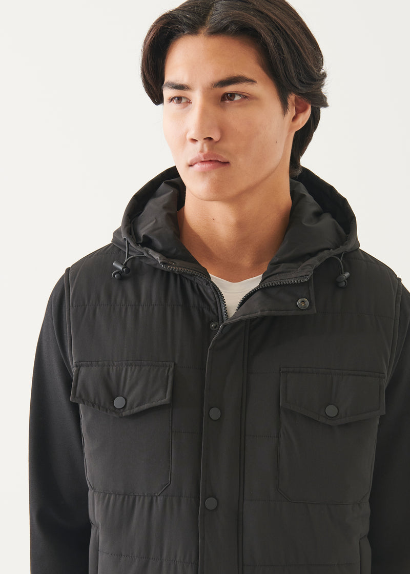 Active Quilted Mix Media Jacket