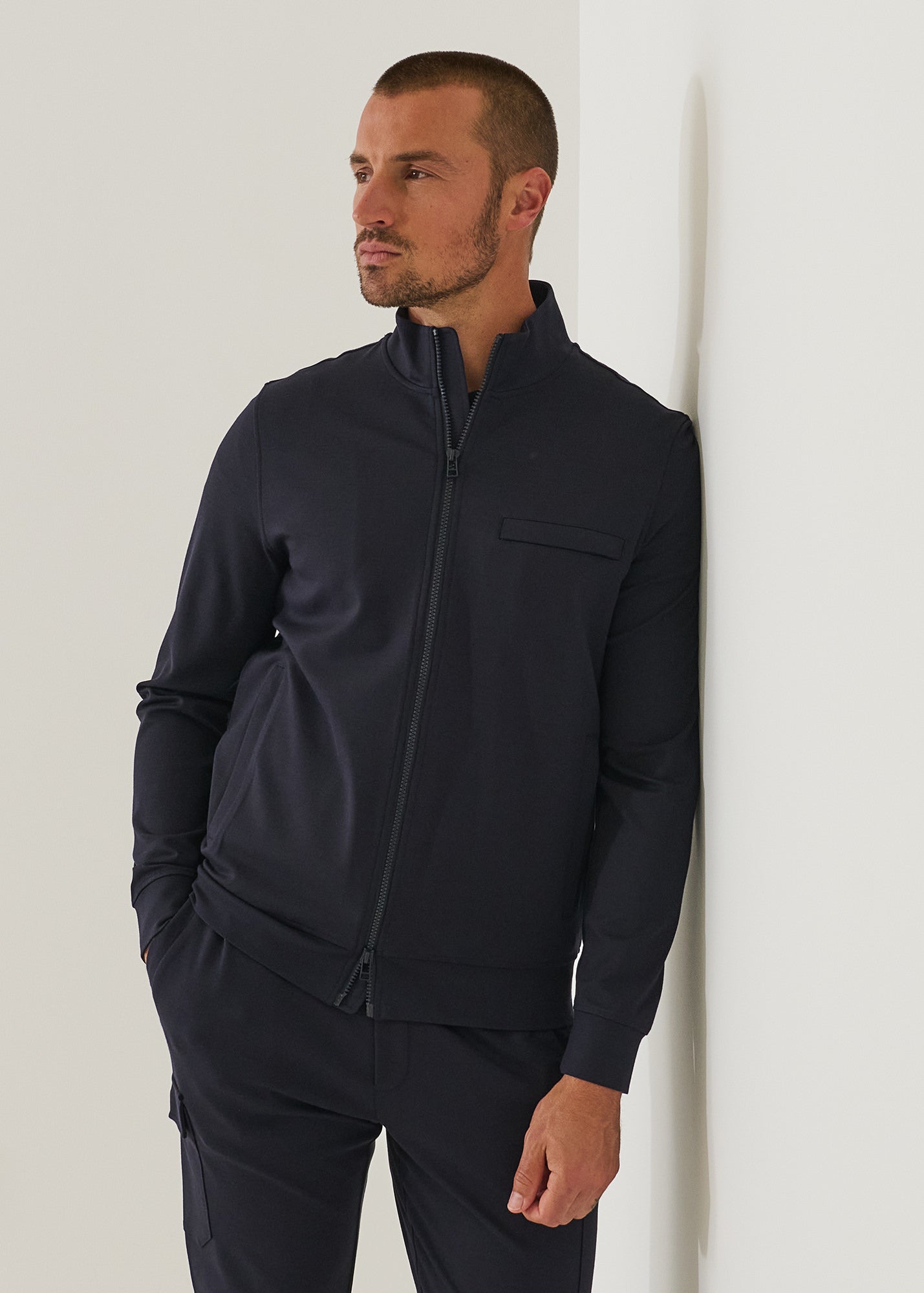 Four-Way Stretch Track Jacket - PATRICK ASSARAF