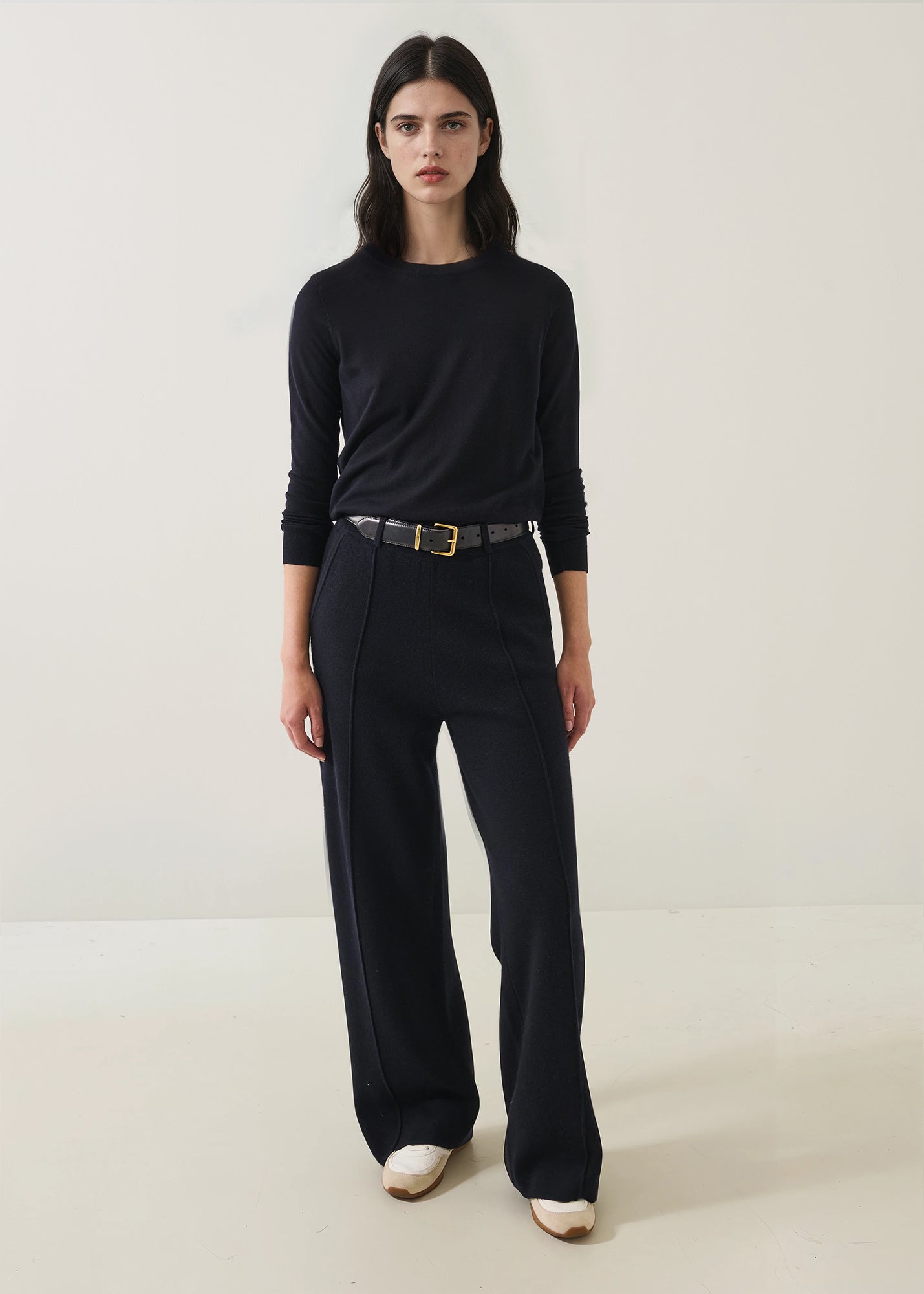 Merino Milano Stitch Pintuck Pant