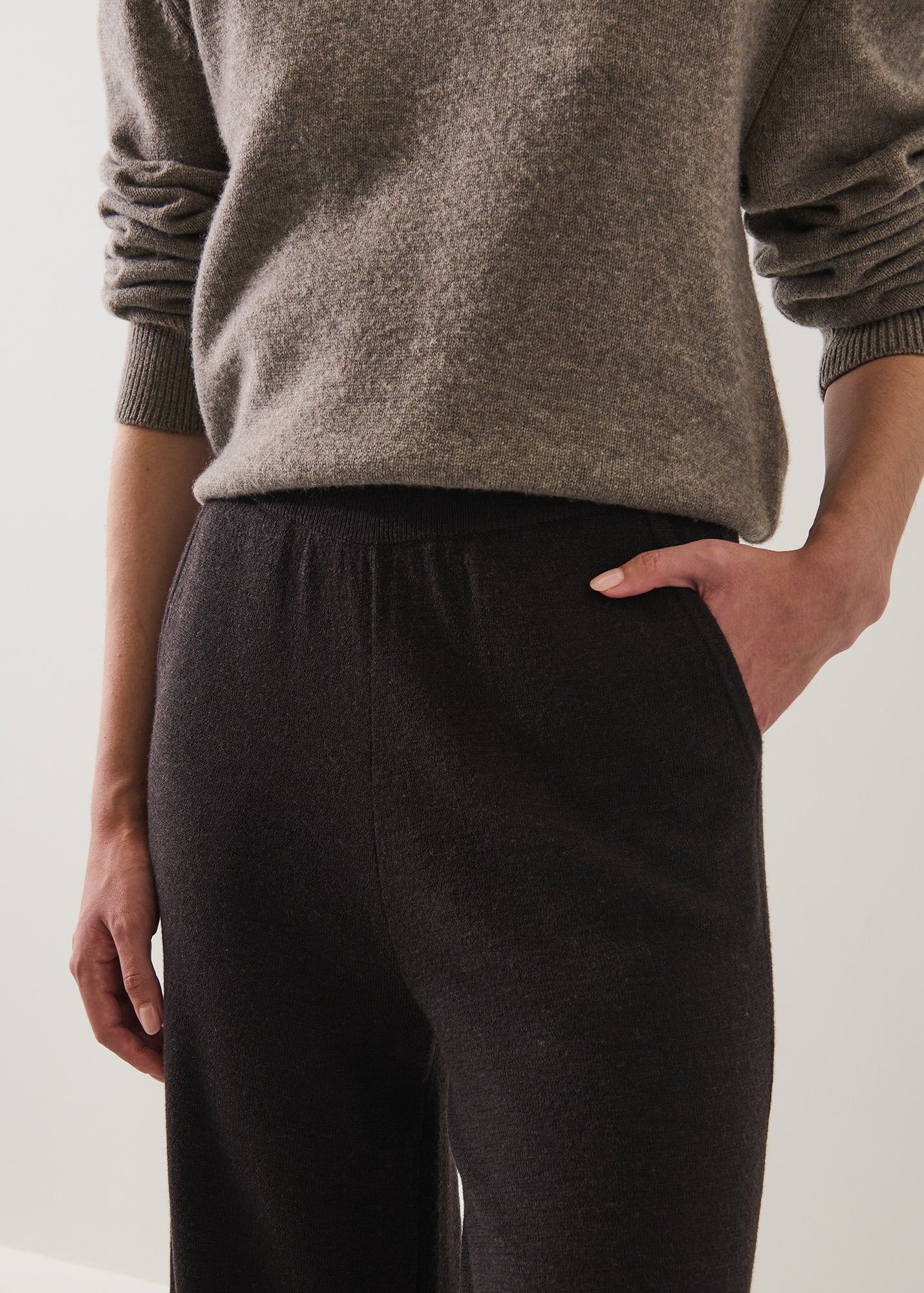 Merino Milano Stitch Relaxed Pant