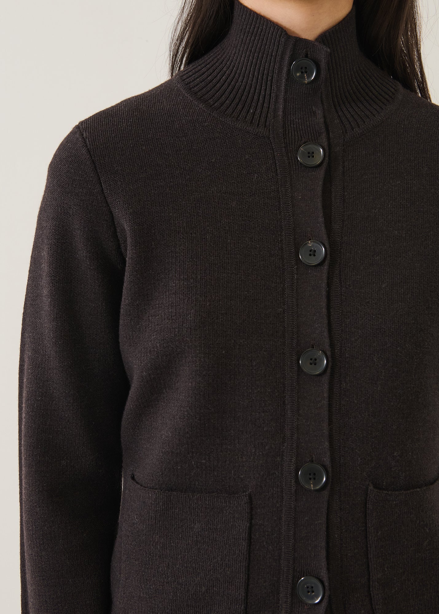 Merino Button Front Milano Jacket