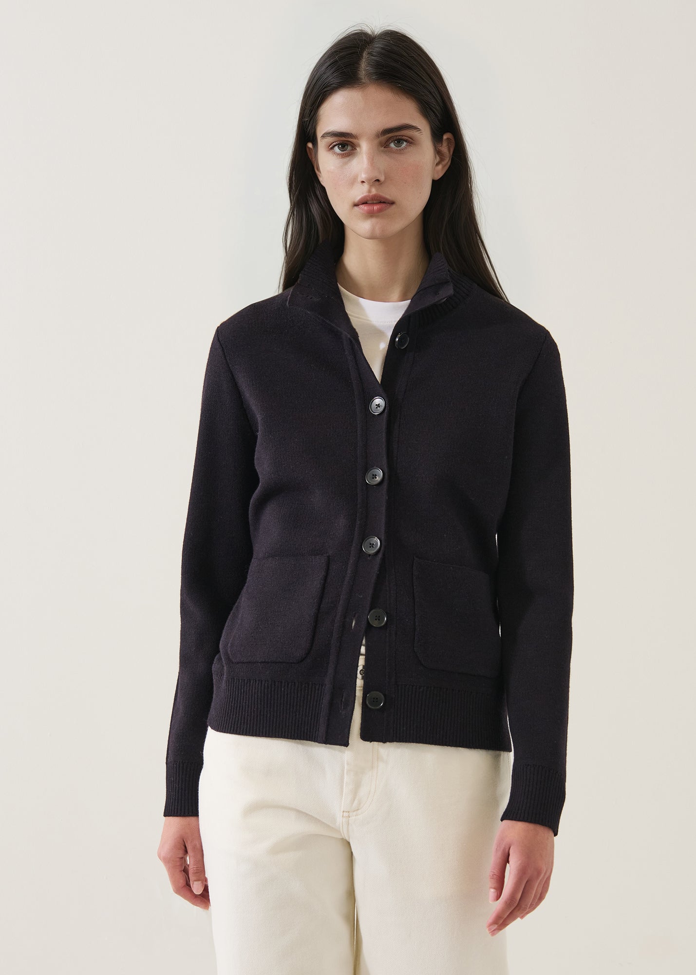 Merino Button Front Milano Jacket