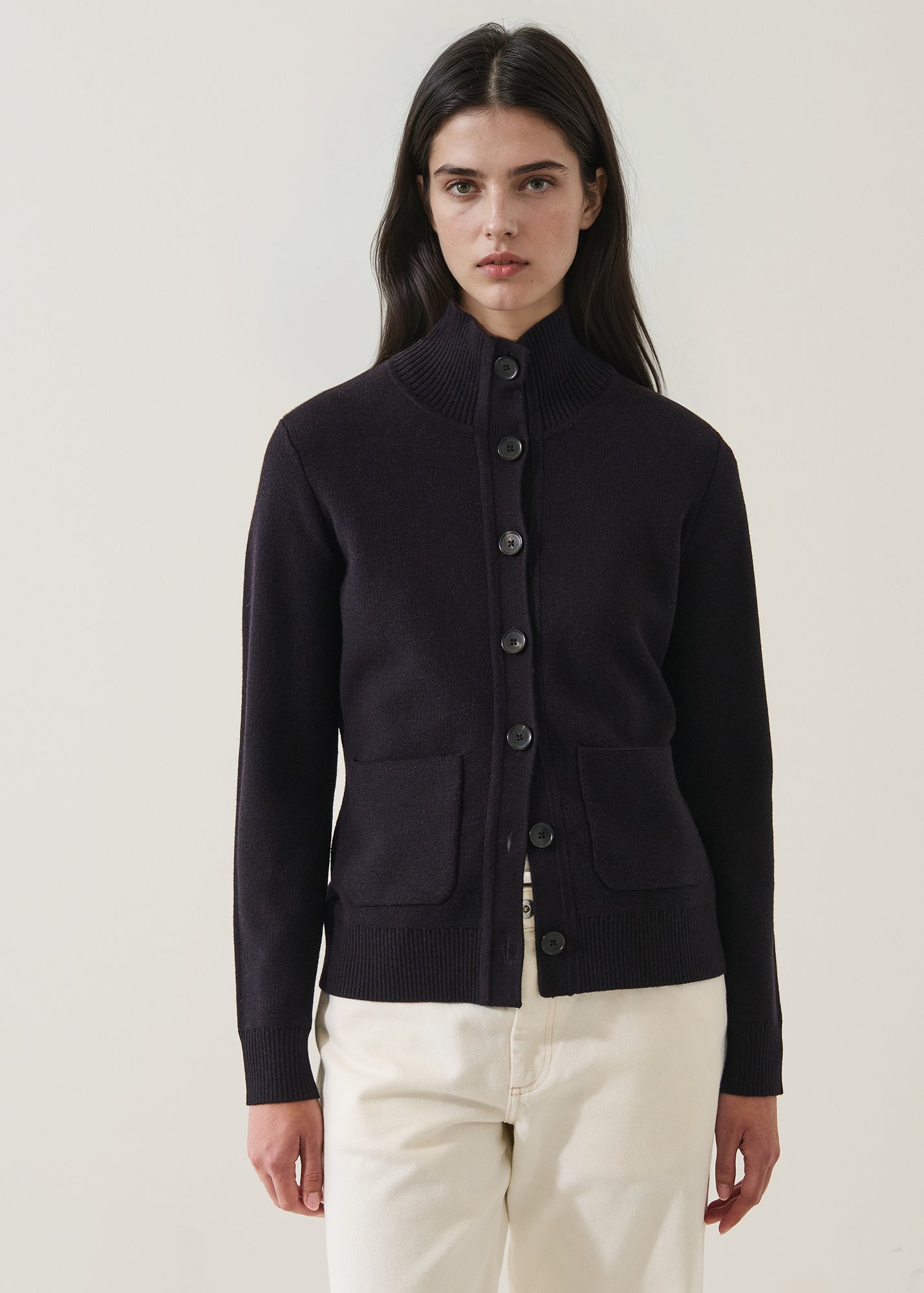 Merino Button Front Milano Jacket