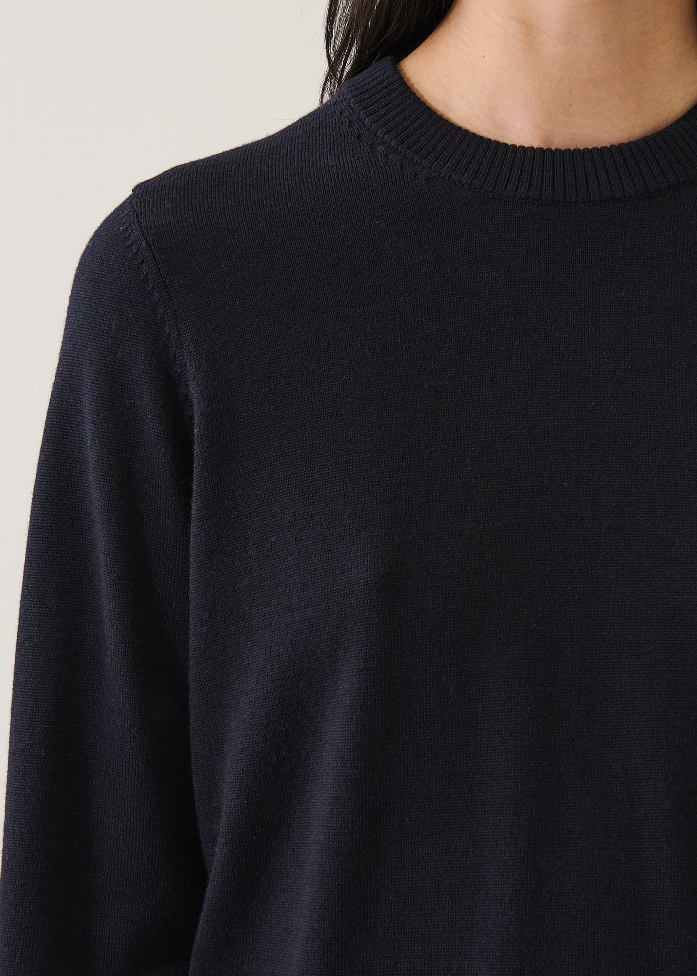 Merino Cropped Crewneck