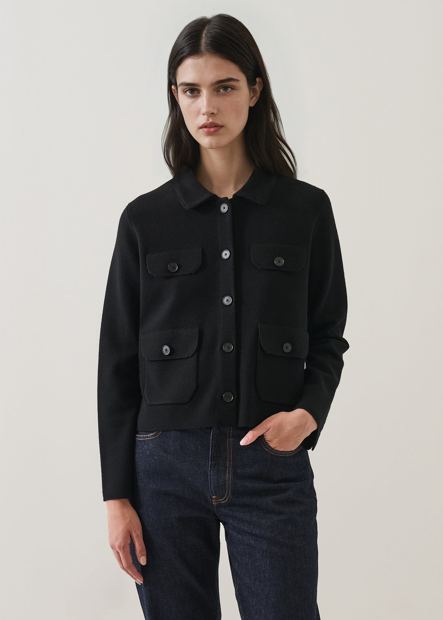 Merino Milano Stitch Pocket Jacket - PATRICK ASSARAF
