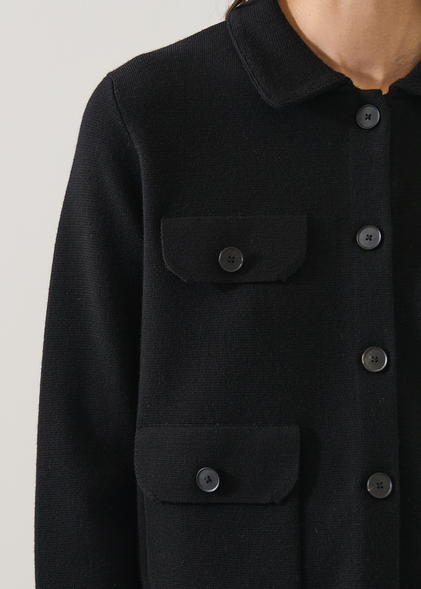 Merino Milano Stitch Pocket Jacket - PATRICK ASSARAF