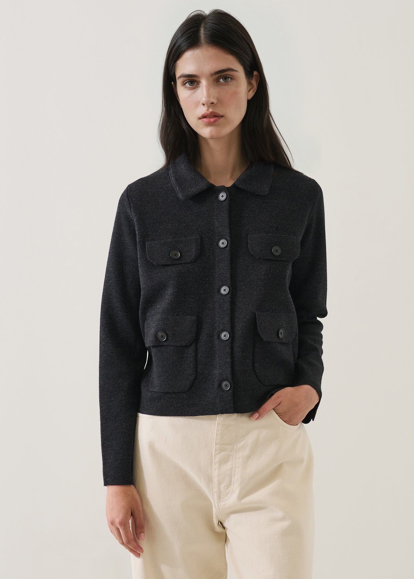 Merino Milano Stitch Pocket Jacket - PATRICK ASSARAF