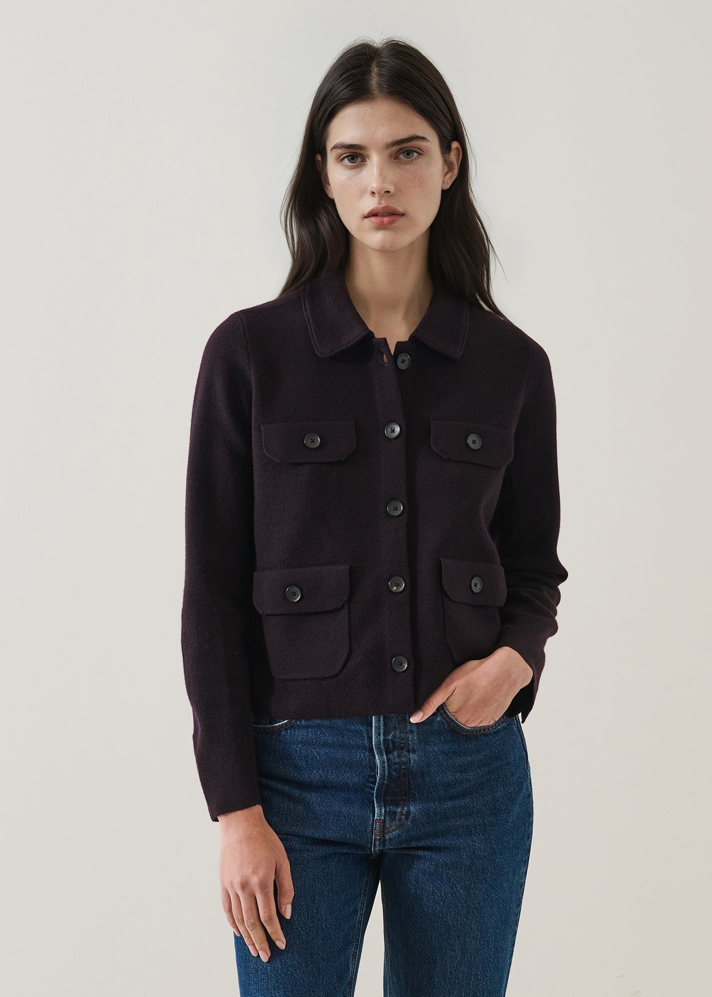 Merino Milano Stitch Pocket Jacket - PATRICK ASSARAF