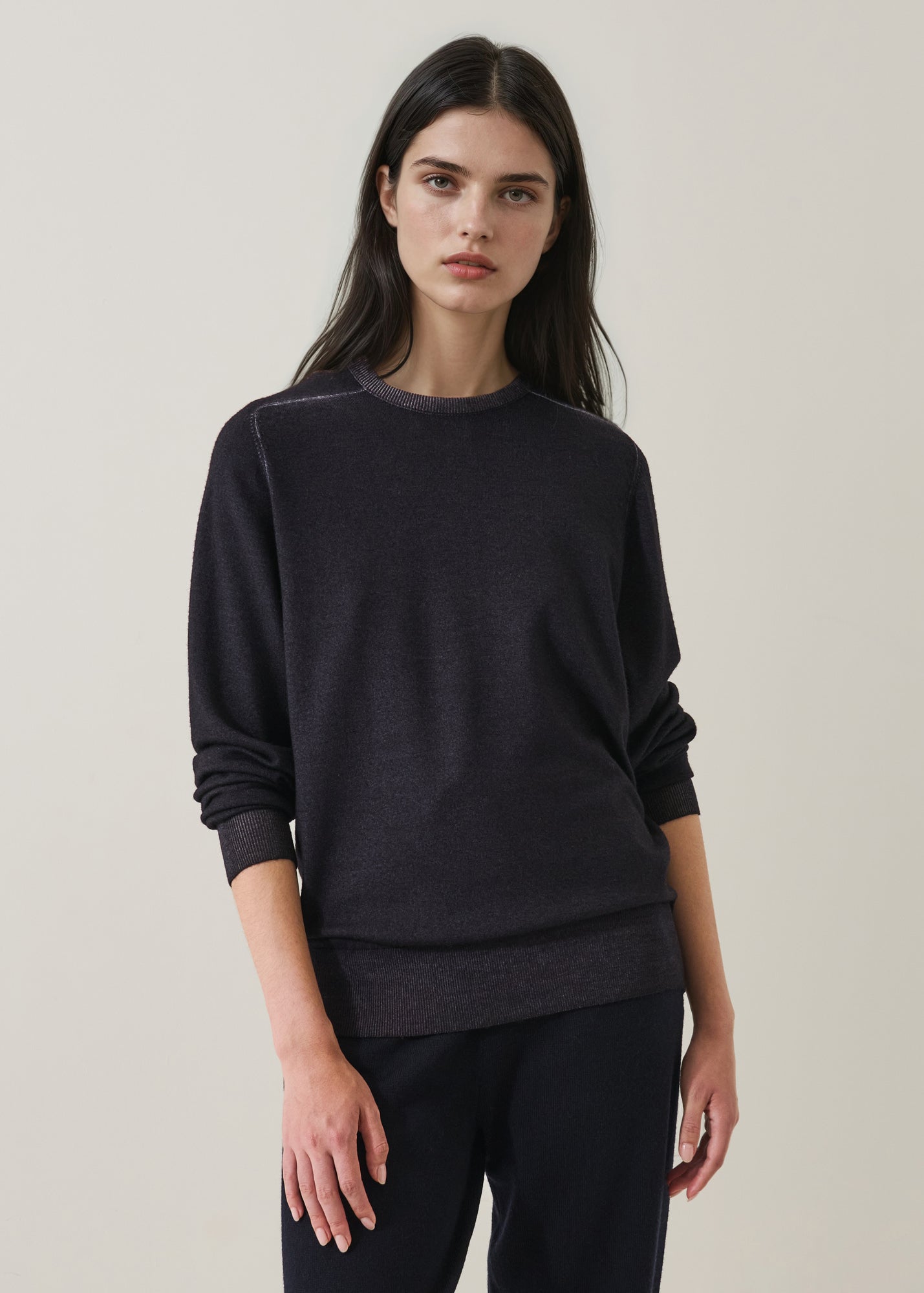 Superfine Merino Vintage Boyfriend Crewneck