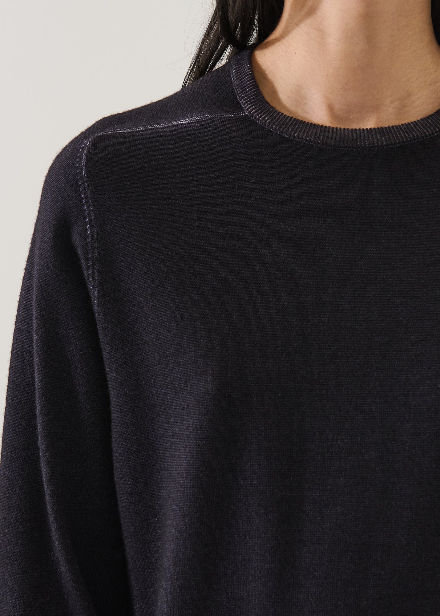 Superfine Merino Vintage Boyfriend Crewneck