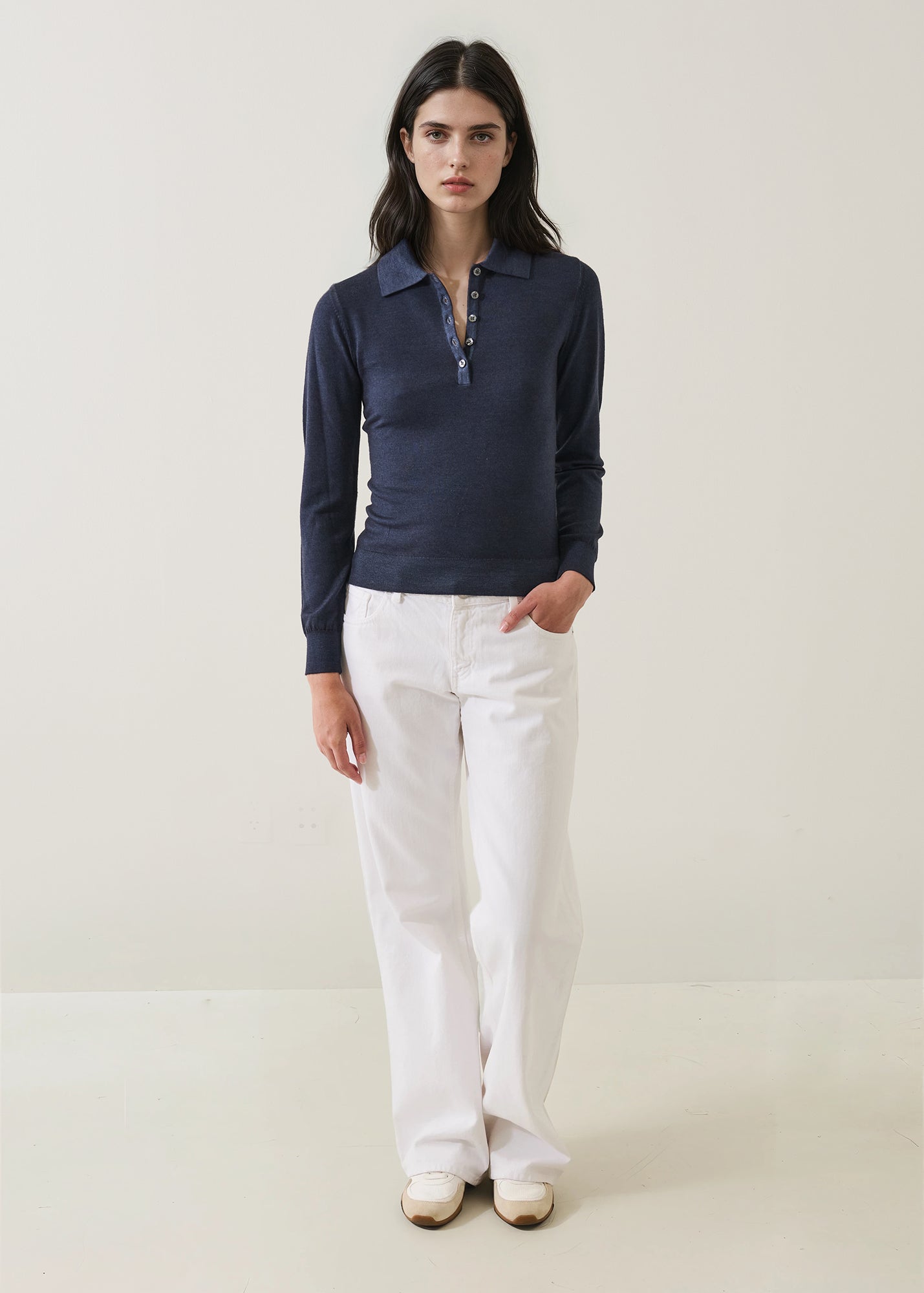 Superfine Merino Vintage Fitted Polo