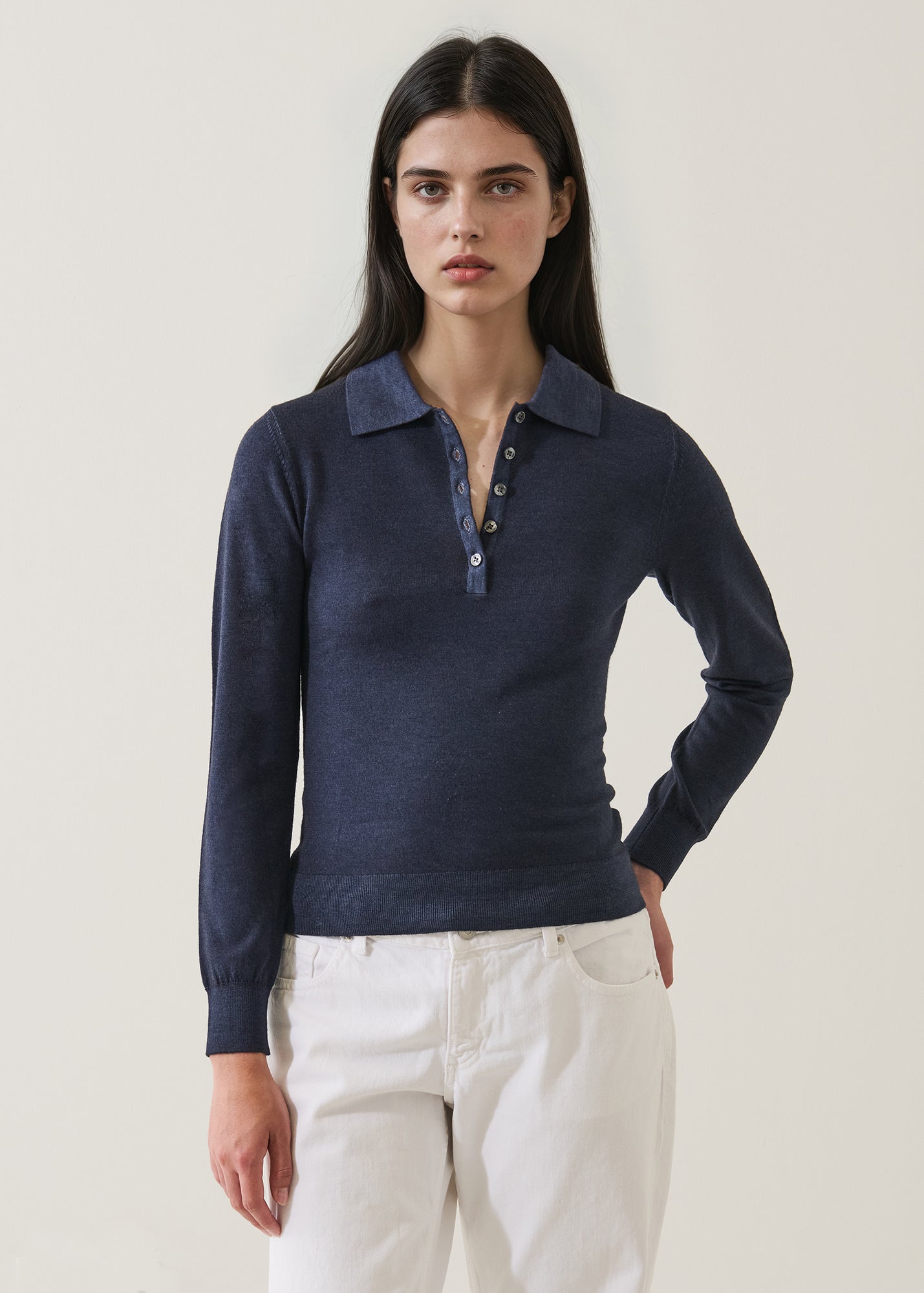 Superfine Merino Vintage Fitted Polo