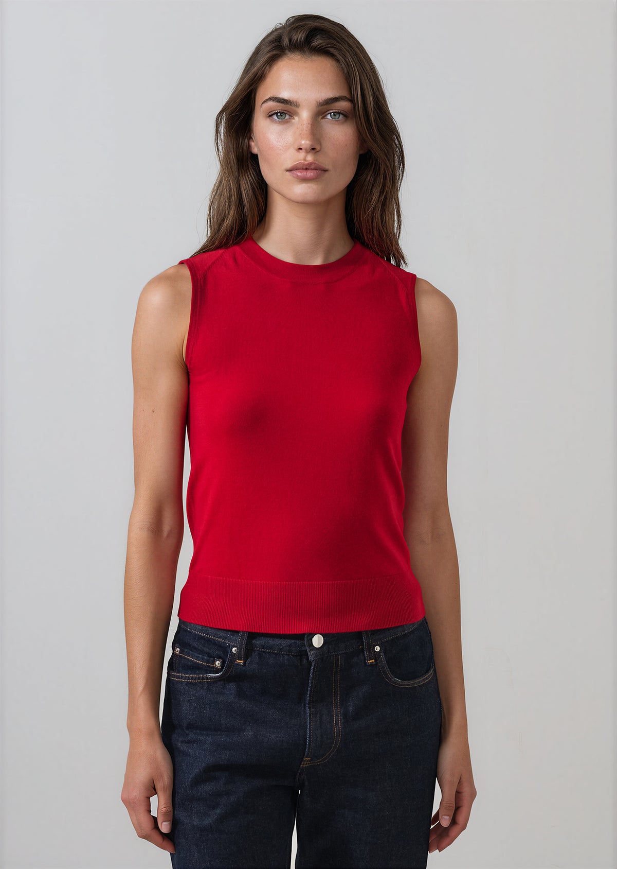 Extra-Fine Merino Sleeveless Crewneck - PATRICK ASSARAF
