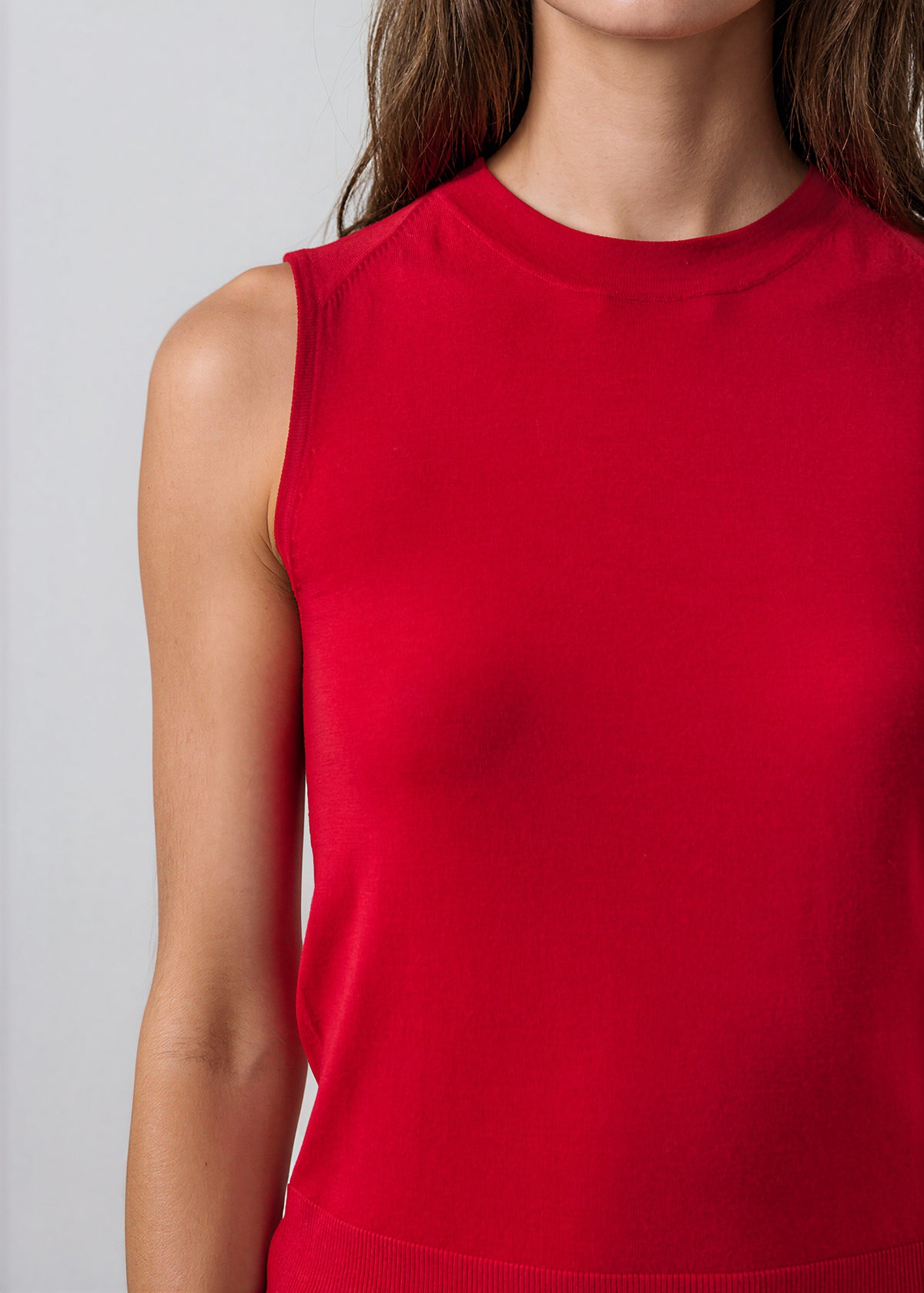 Extra-Fine Merino Sleeveless Crewneck - PATRICK ASSARAF