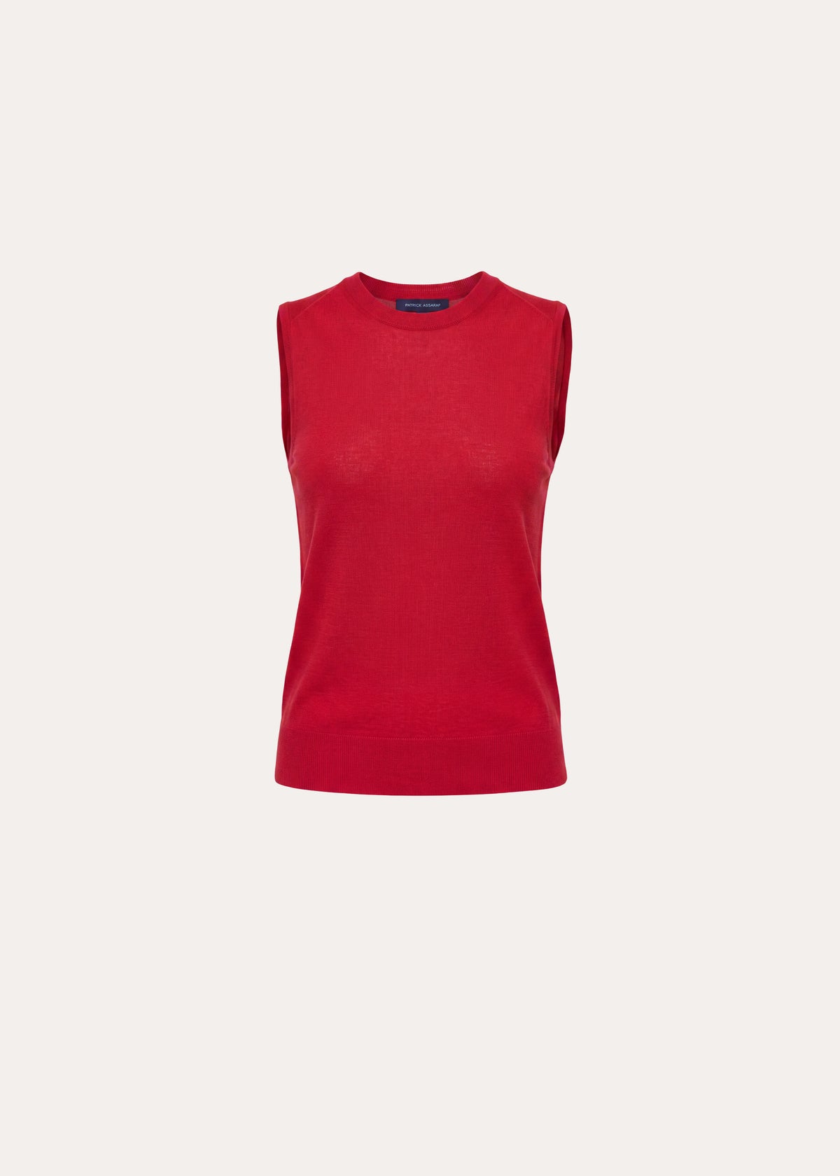 Extra-Fine Merino Sleeveless Crewneck - PATRICK ASSARAF