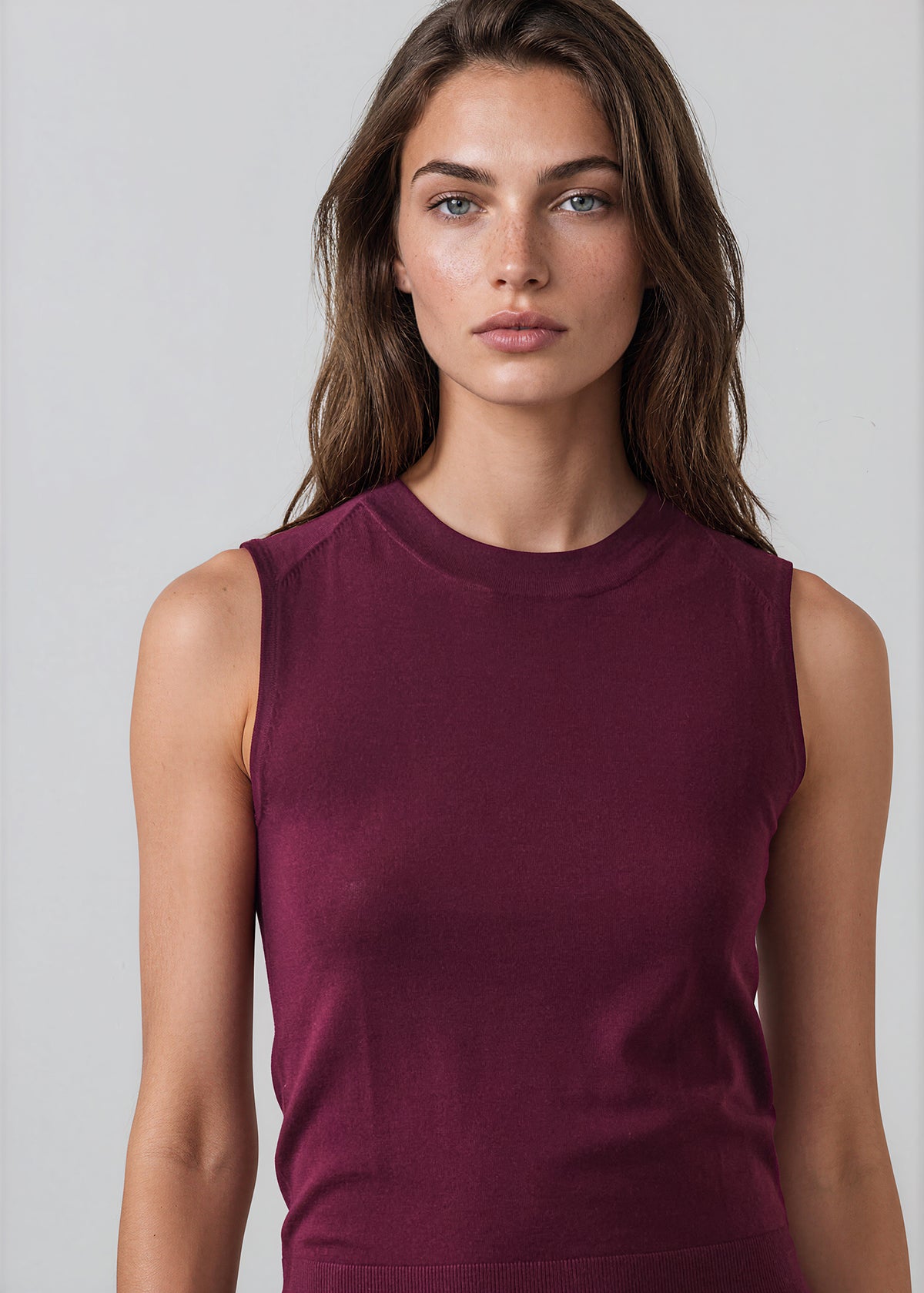 Extra-Fine Merino Sleeveless Crewneck - PATRICK ASSARAF