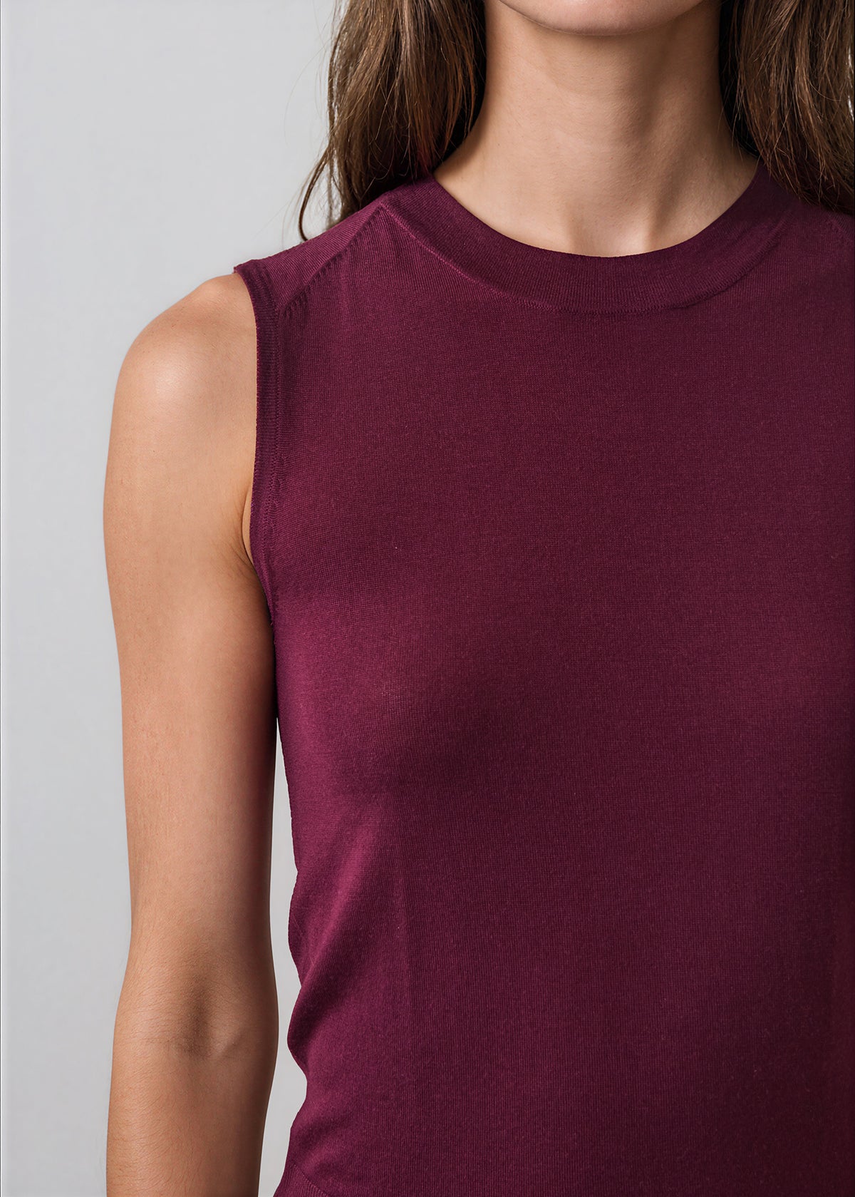 Extra-Fine Merino Sleeveless Crewneck - PATRICK ASSARAF