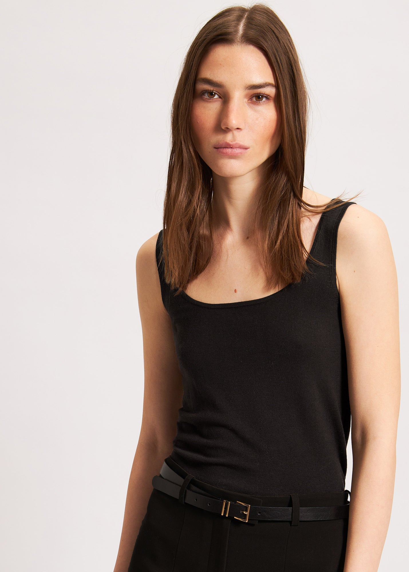 Superfine Merino Fitted Tank