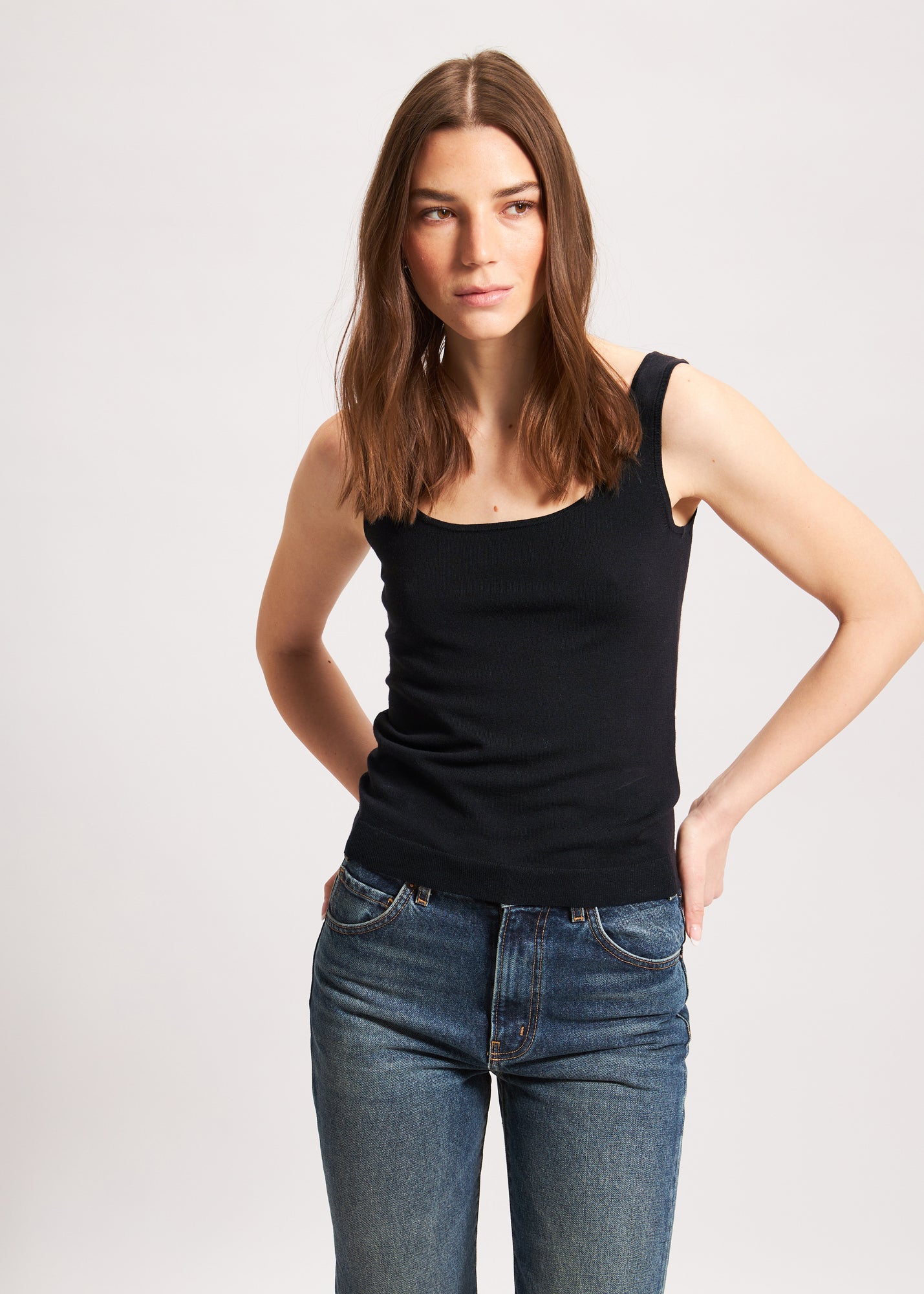 Superfine Merino Fitted Tank
