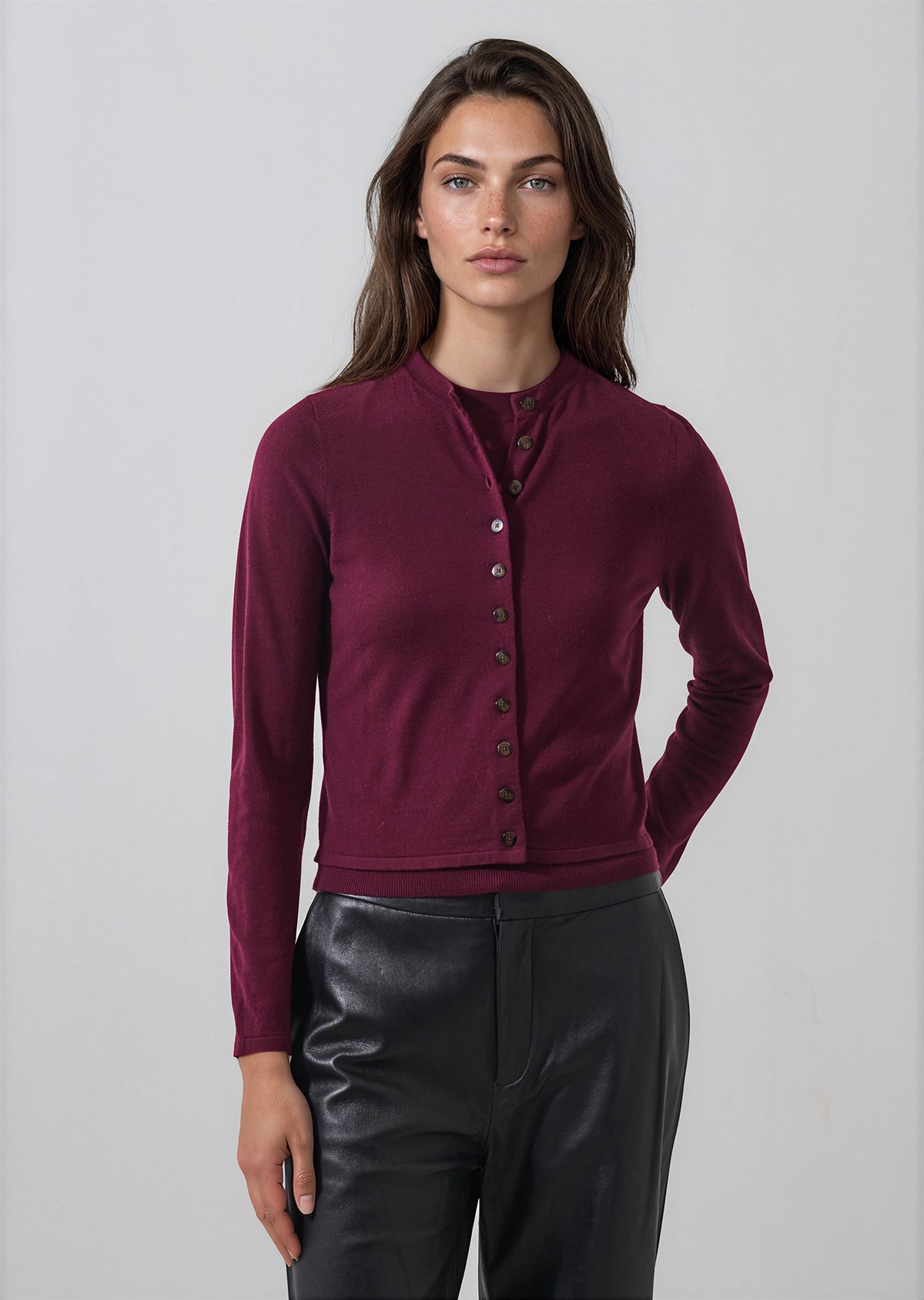 Extra-Fine Merino Cropped Cardigan - PATRICK ASSARAF