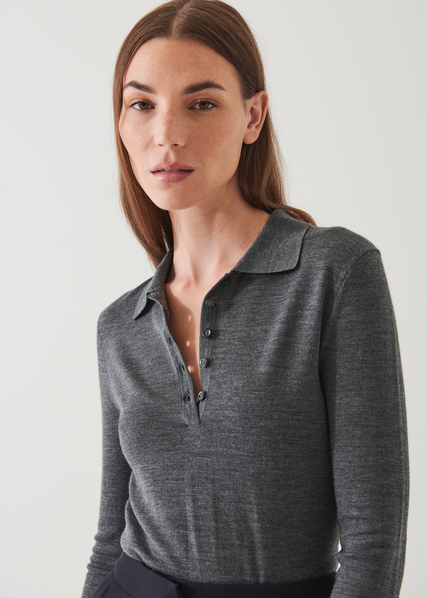 Superfine Merino Polo - PATRICK ASSARAF