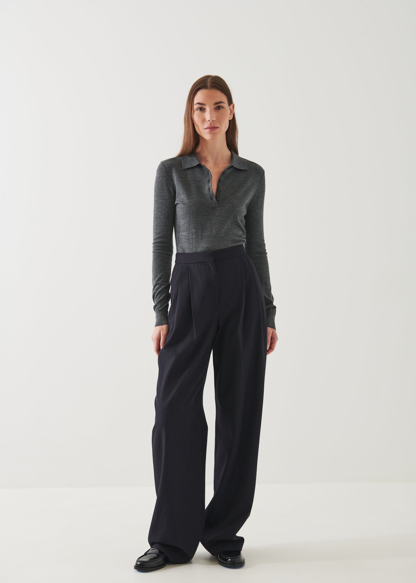 Superfine Merino Polo - PATRICK ASSARAF