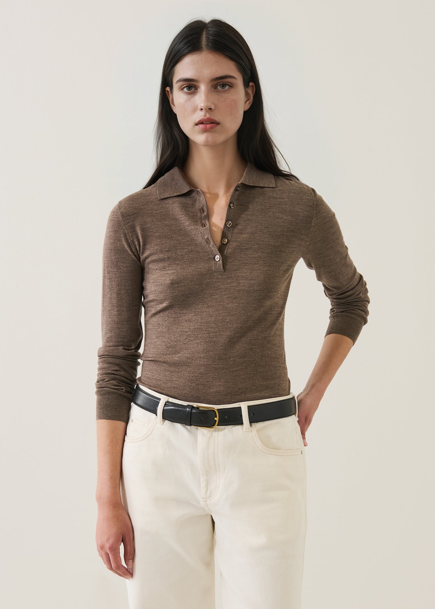 Superfine Merino Fitted Polo