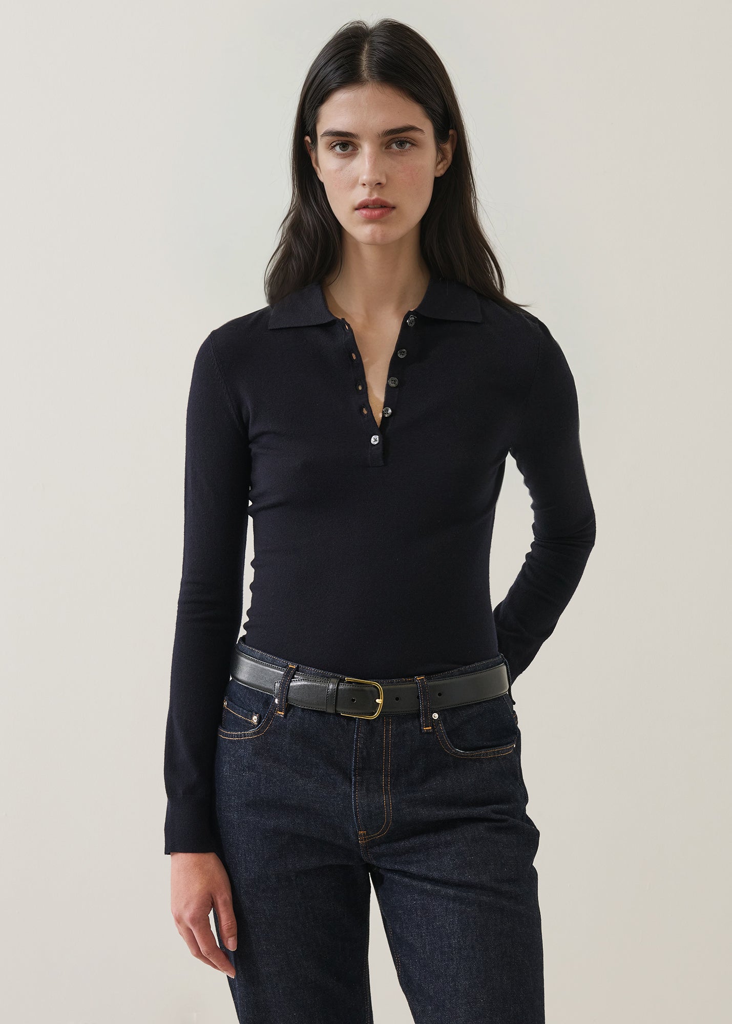 Superfine Merino Fitted Polo